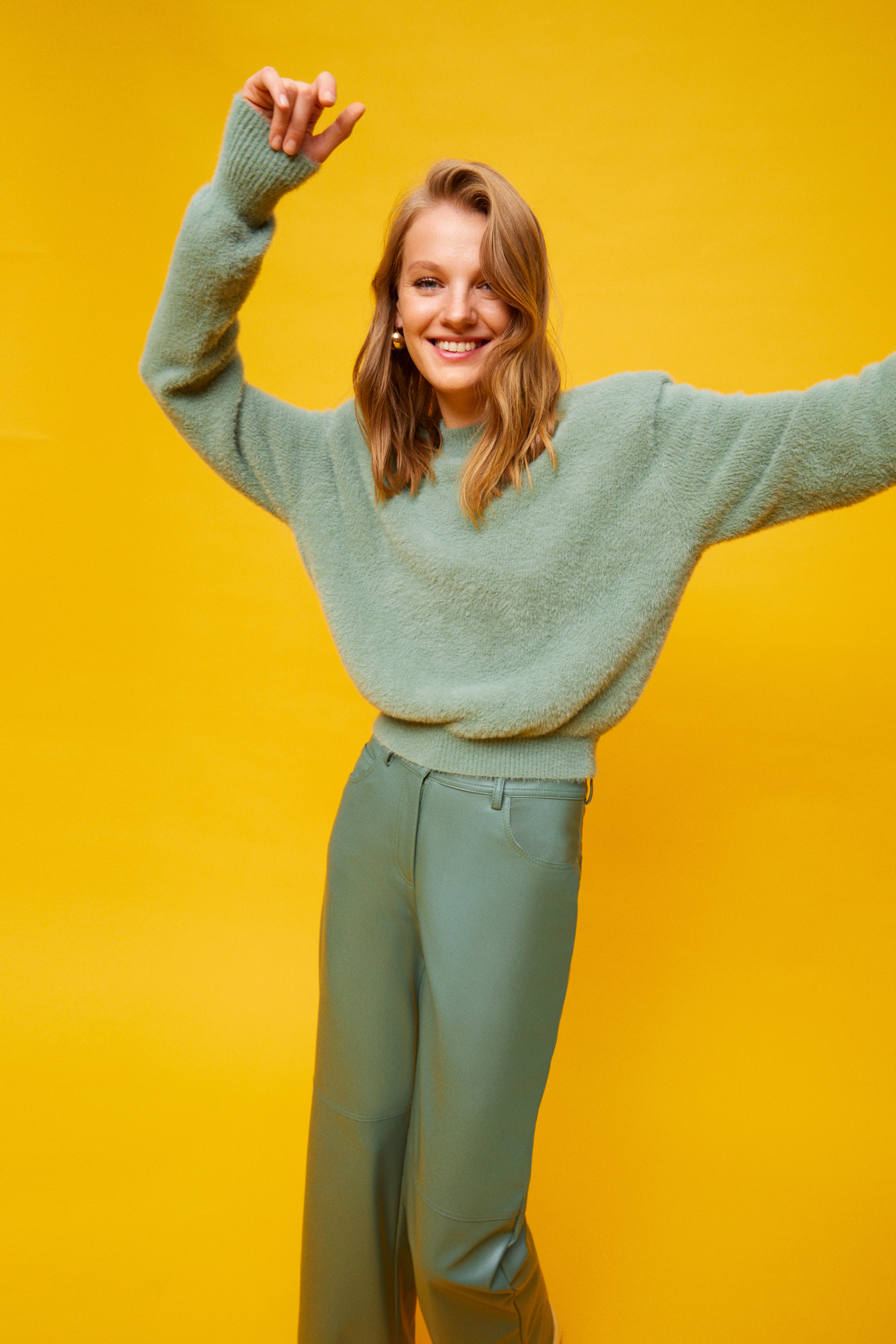 High-Waisted Wide Leg Pants