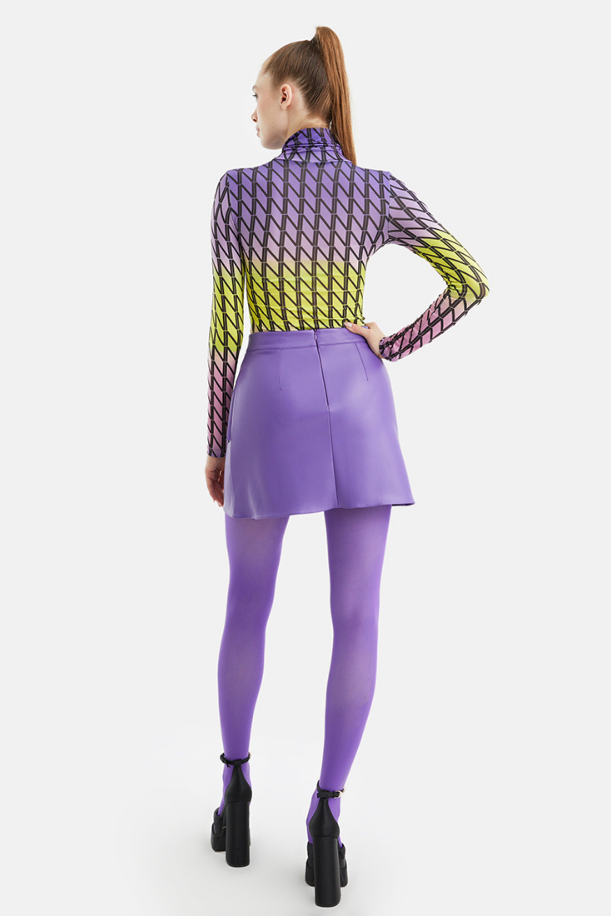 Fringe Faux Suede Mini Skirt