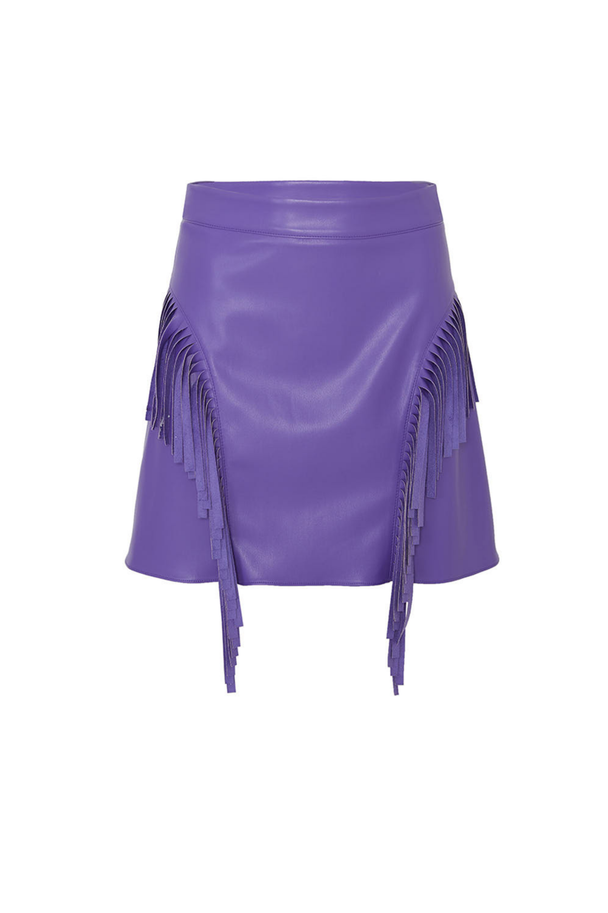 Fringe Faux Suede Mini Skirt