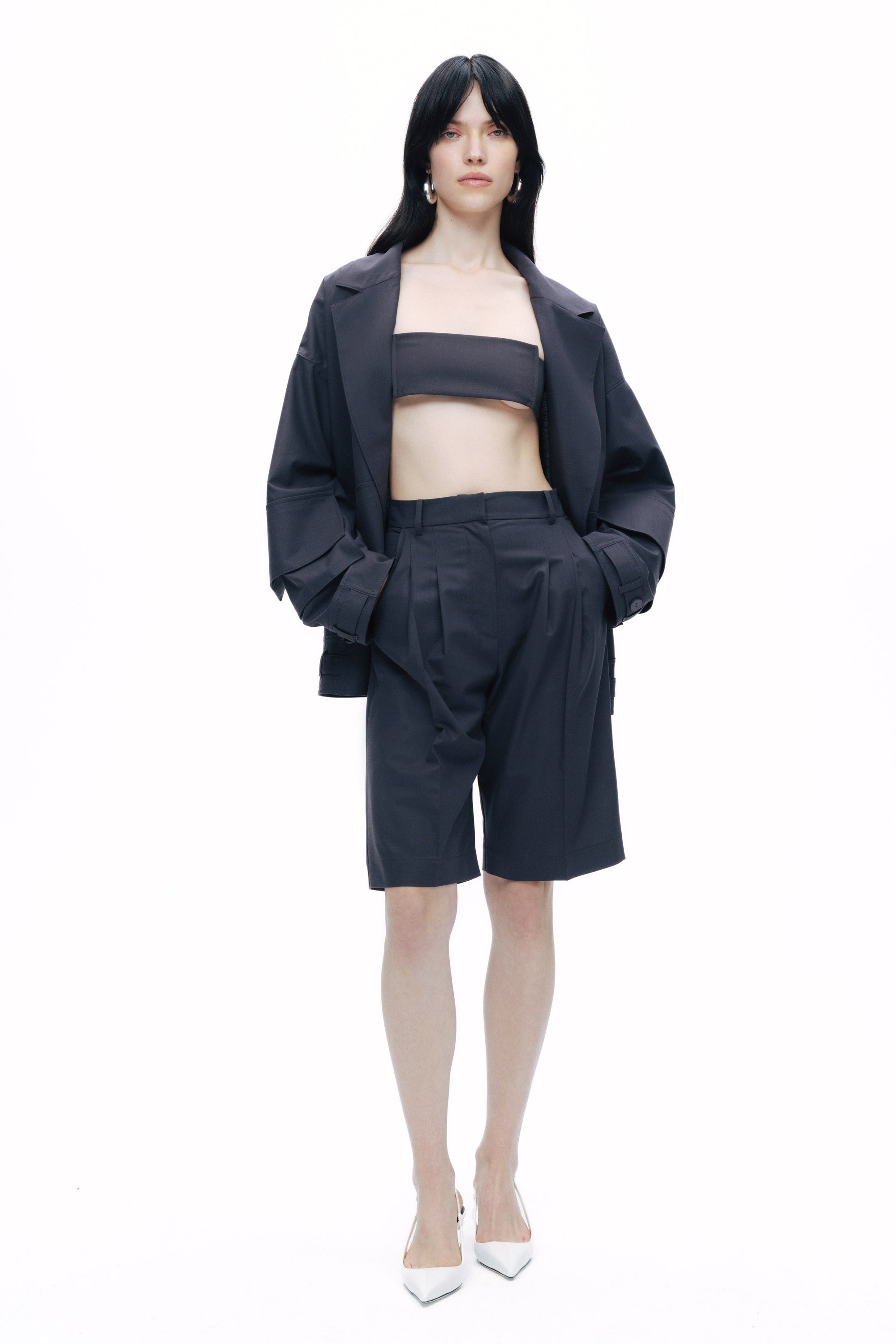 Anthracite Cargo Pocket Jacket