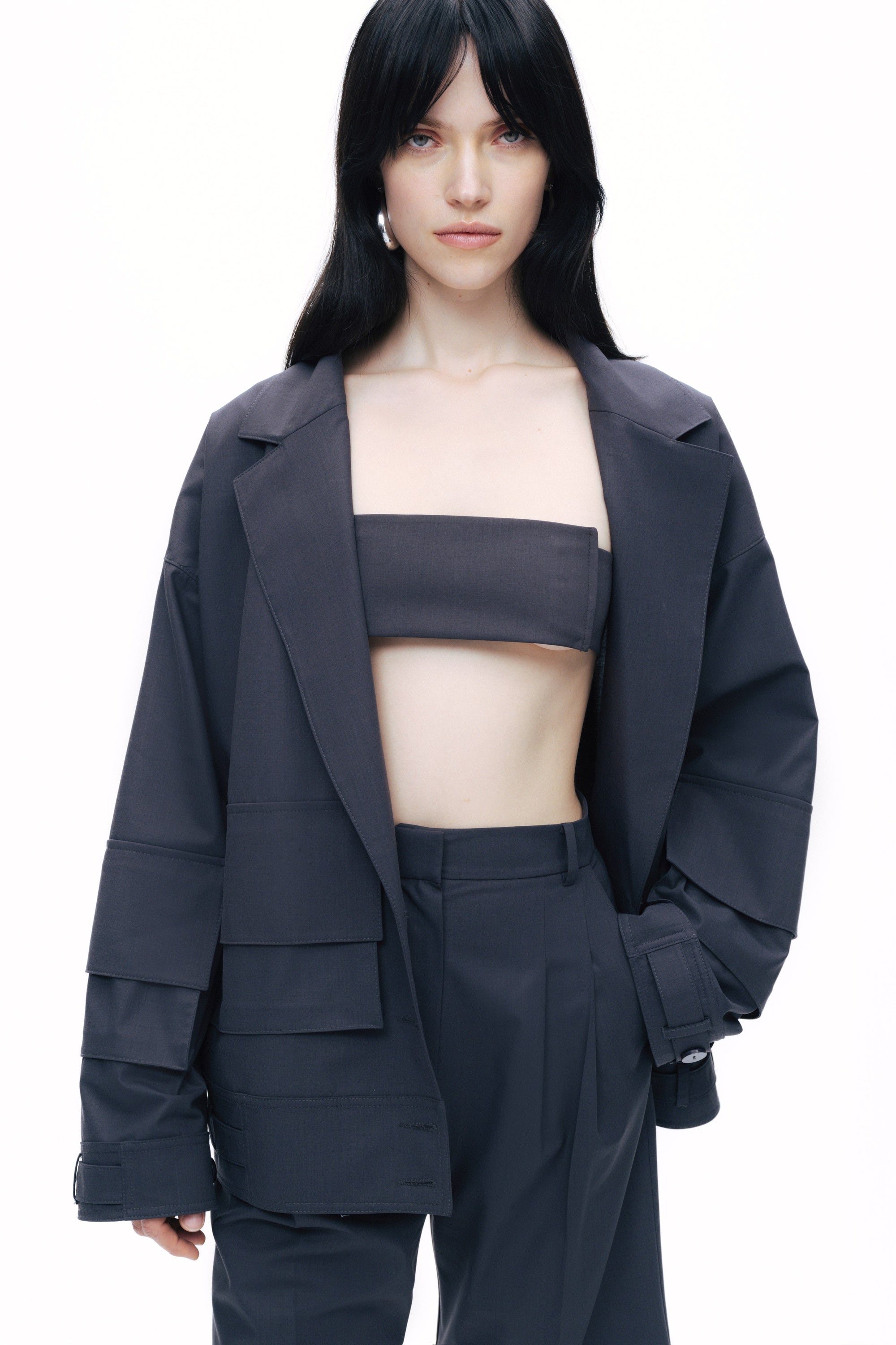 Anthracite Cargo Pocket Jacket