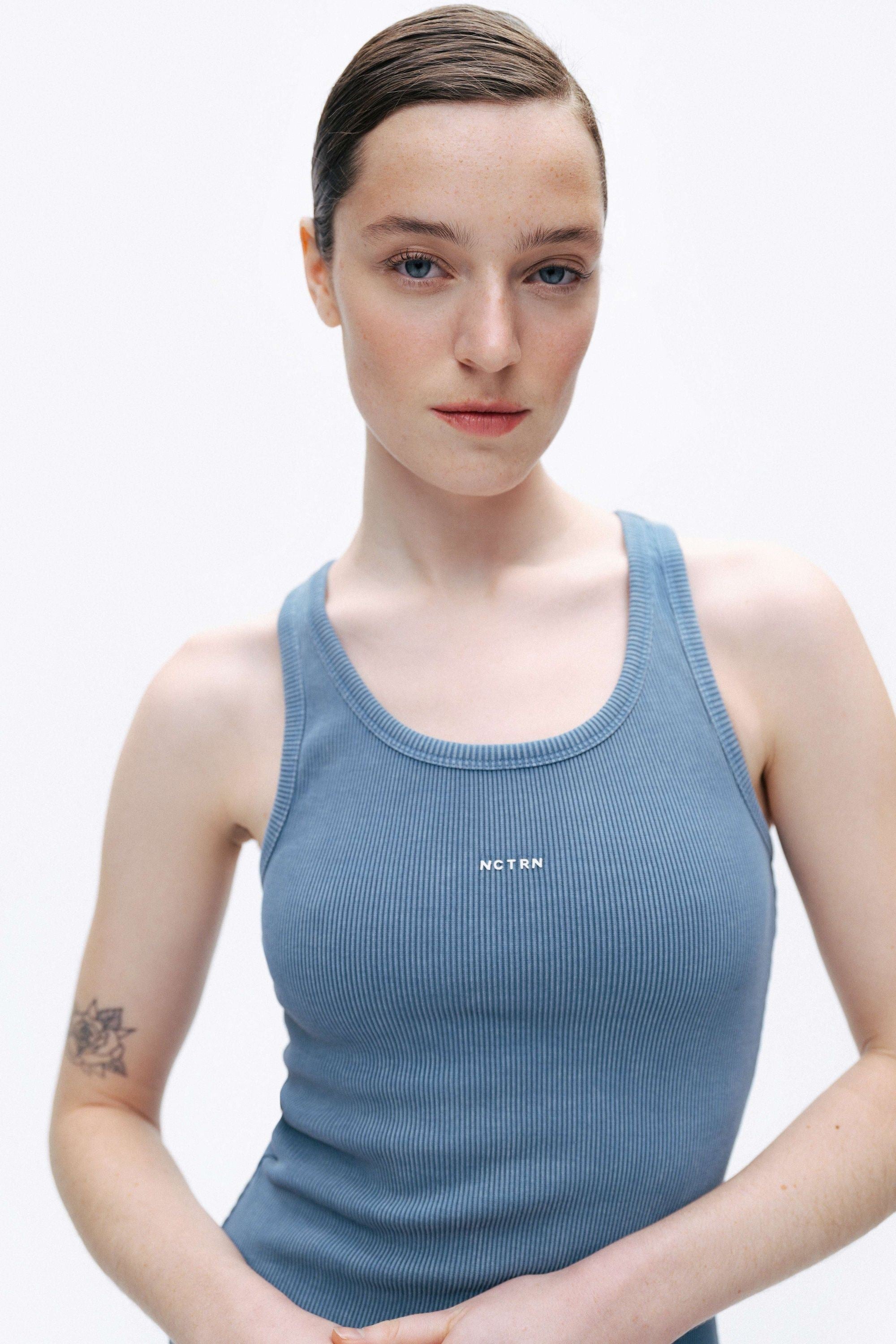 Blue Fitted Maxi Dress