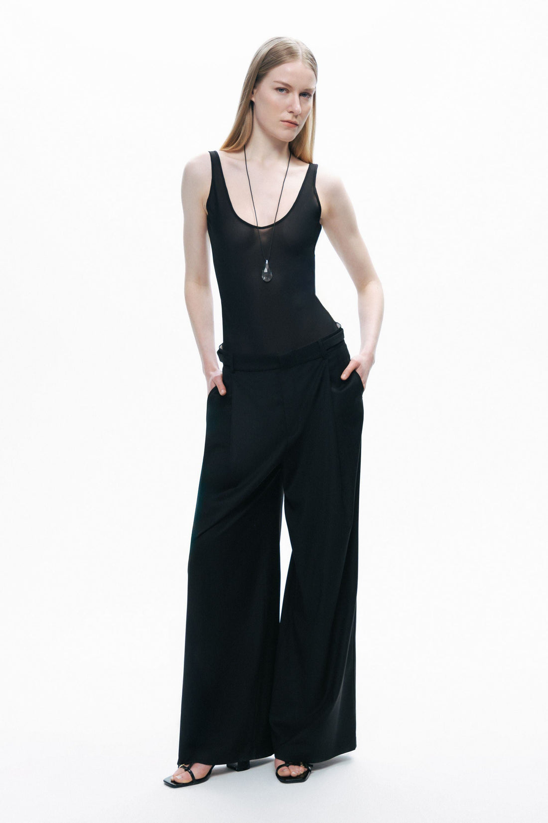 Black Sheer Bodysuit