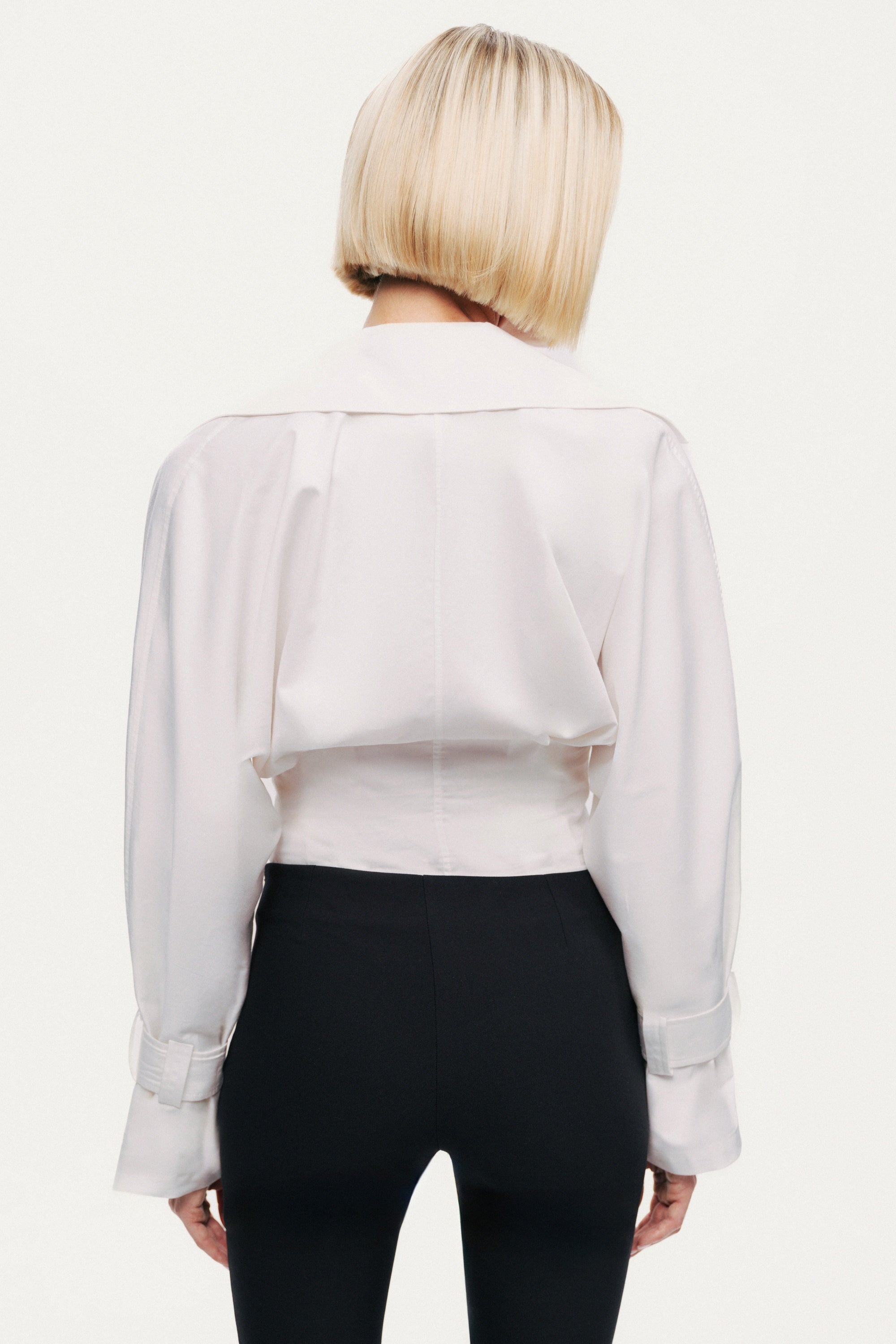 Layered Collar Wrap Bodysuit