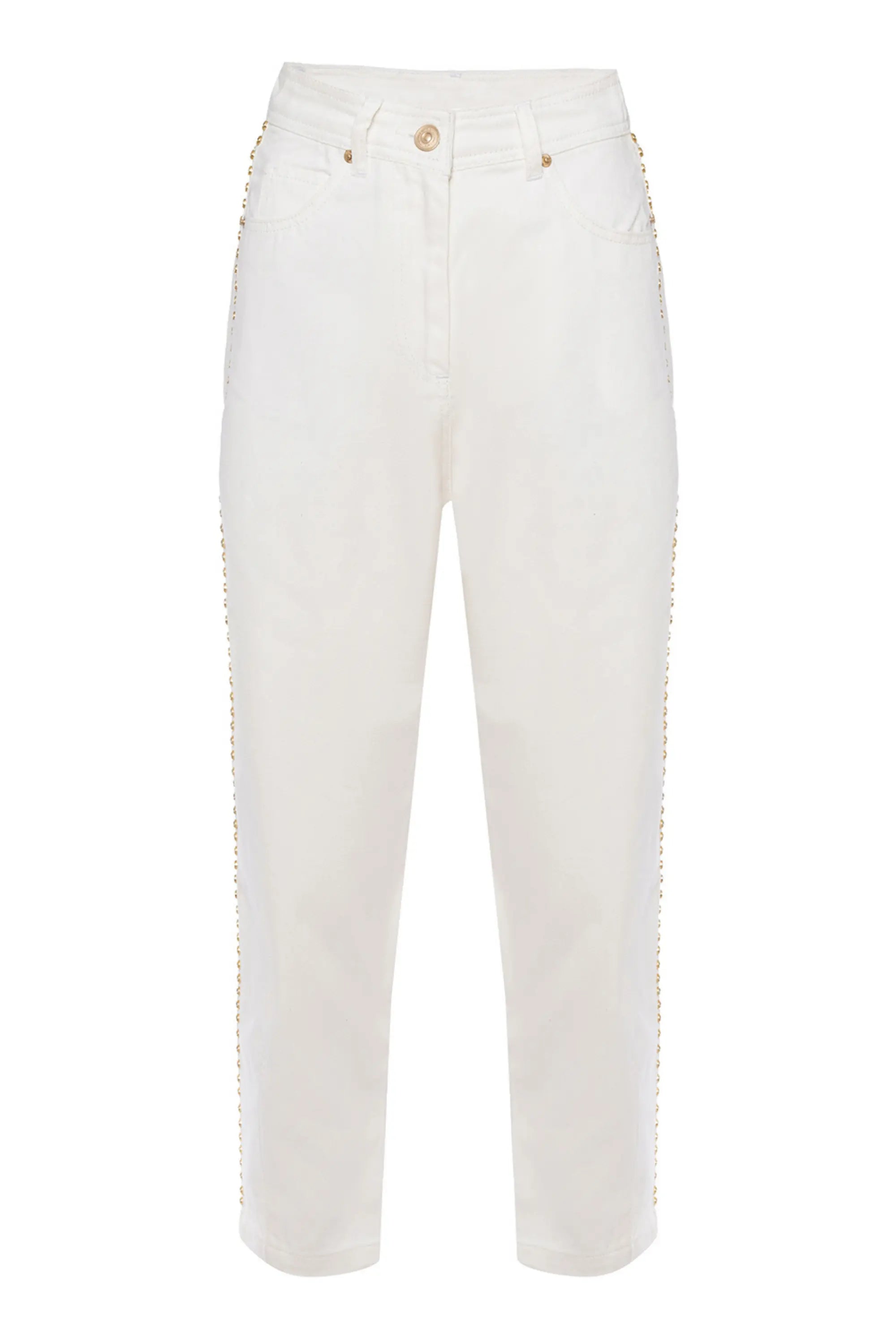 Trokked Mom Denim Trousers