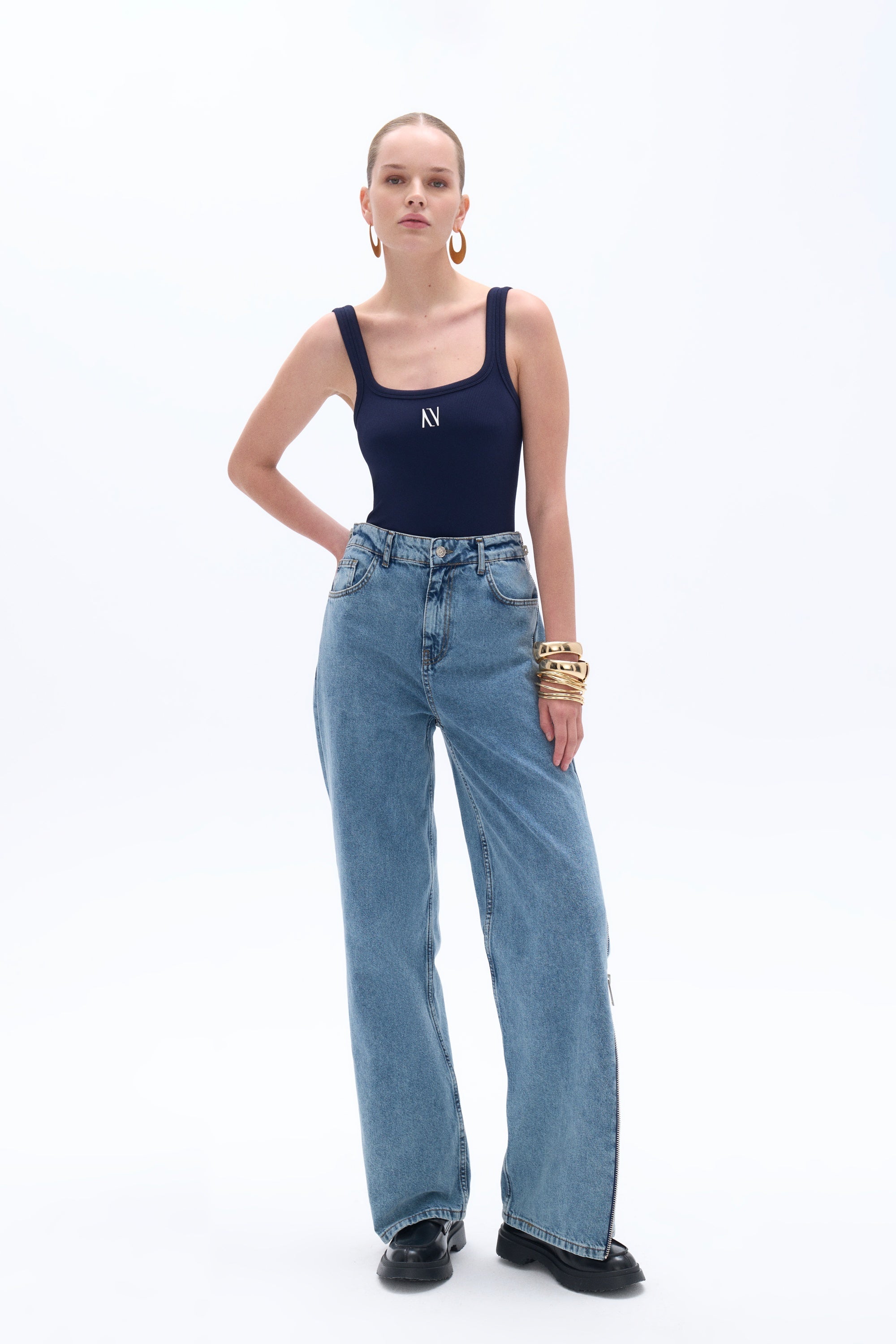 Printed Detailed Strappy Crop Top