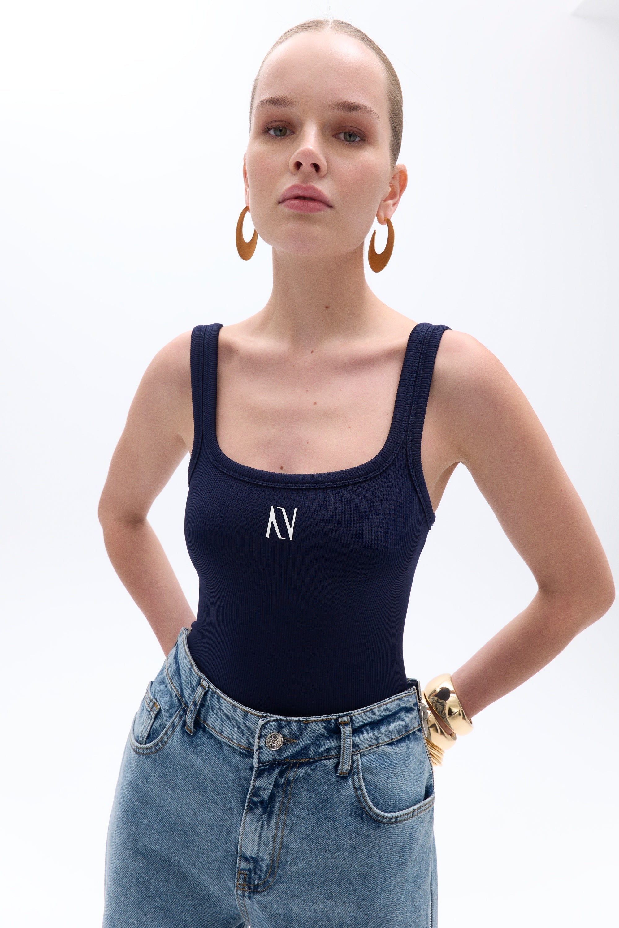 Printed Detailed Strappy Crop Top