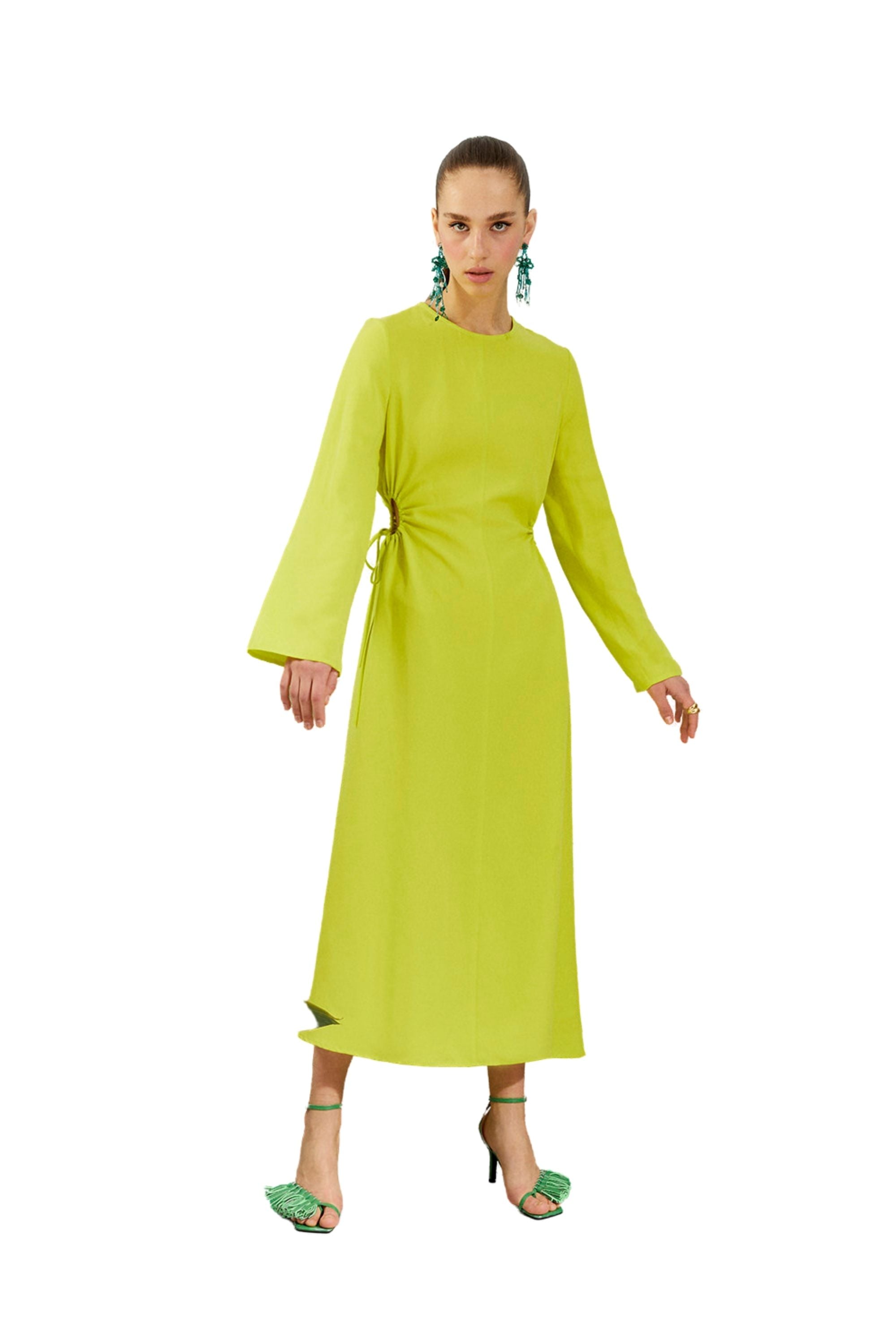 Window Detailed Midi Dress (Final Sale)