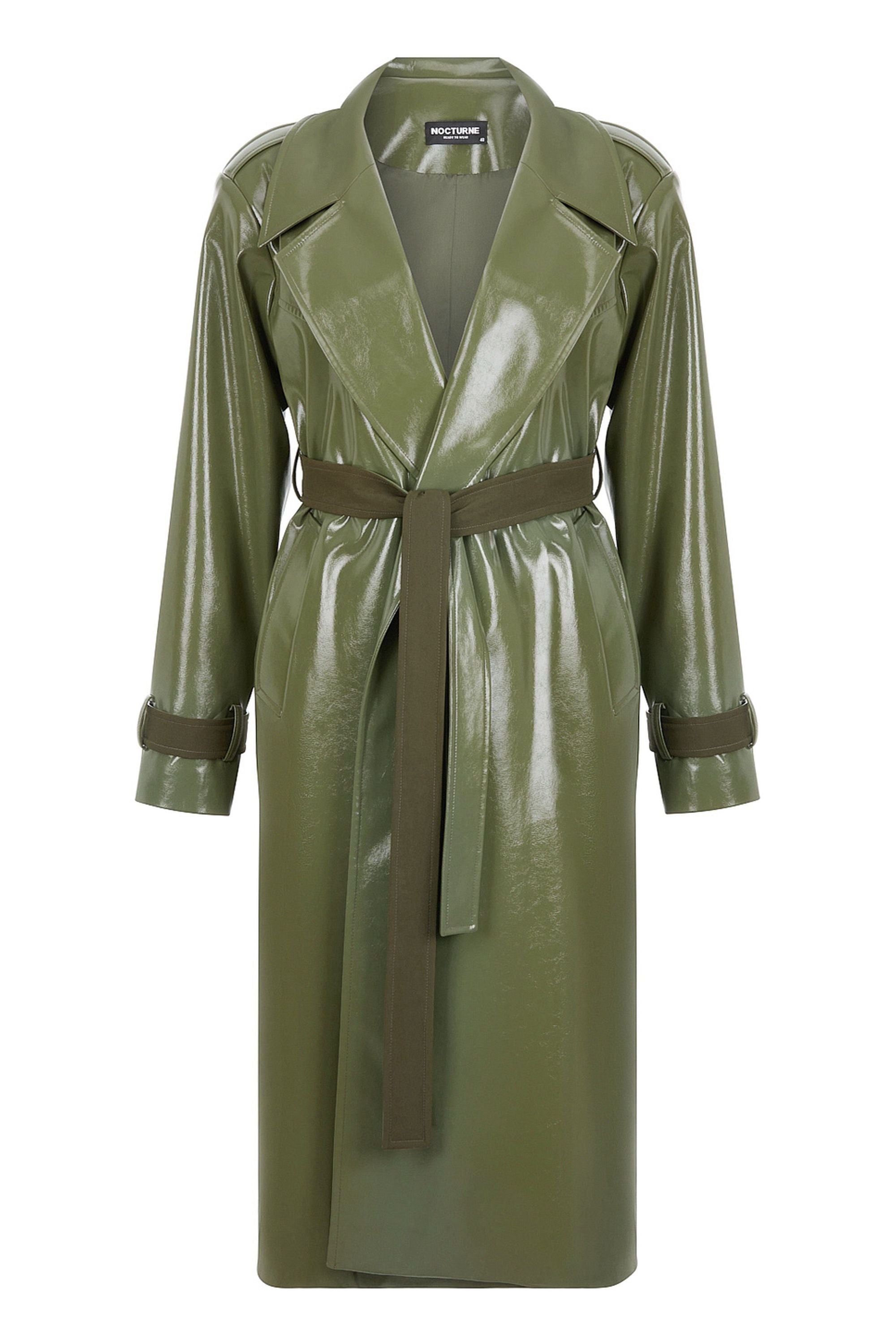 Belted Double Breasted Trench Coat