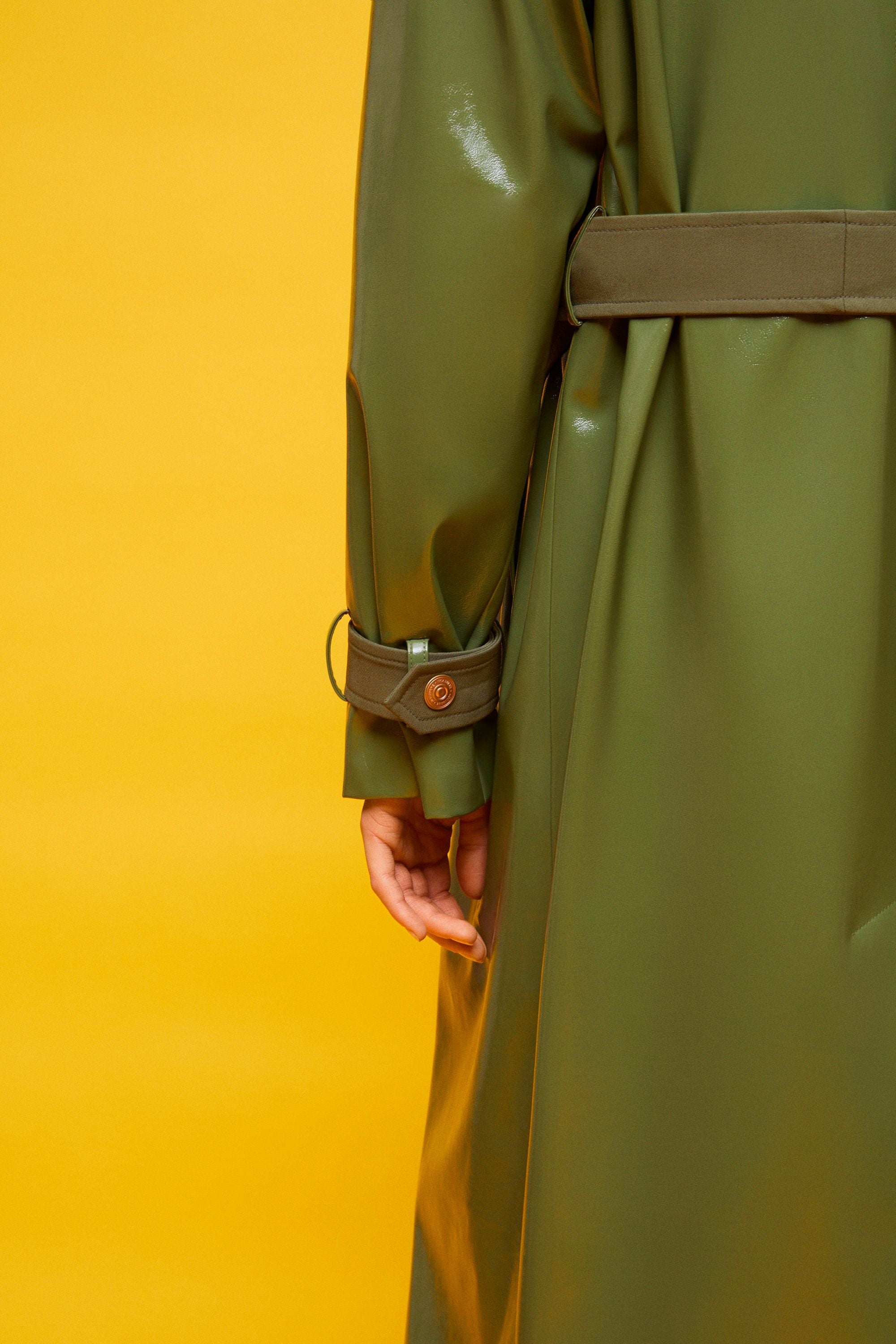 Belted Double Breasted Trench Coat