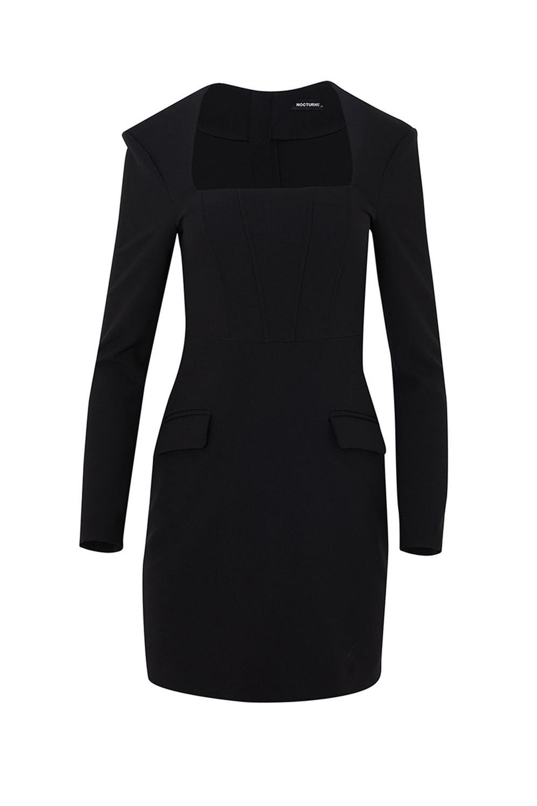 Shoulder Pad Mini Dress