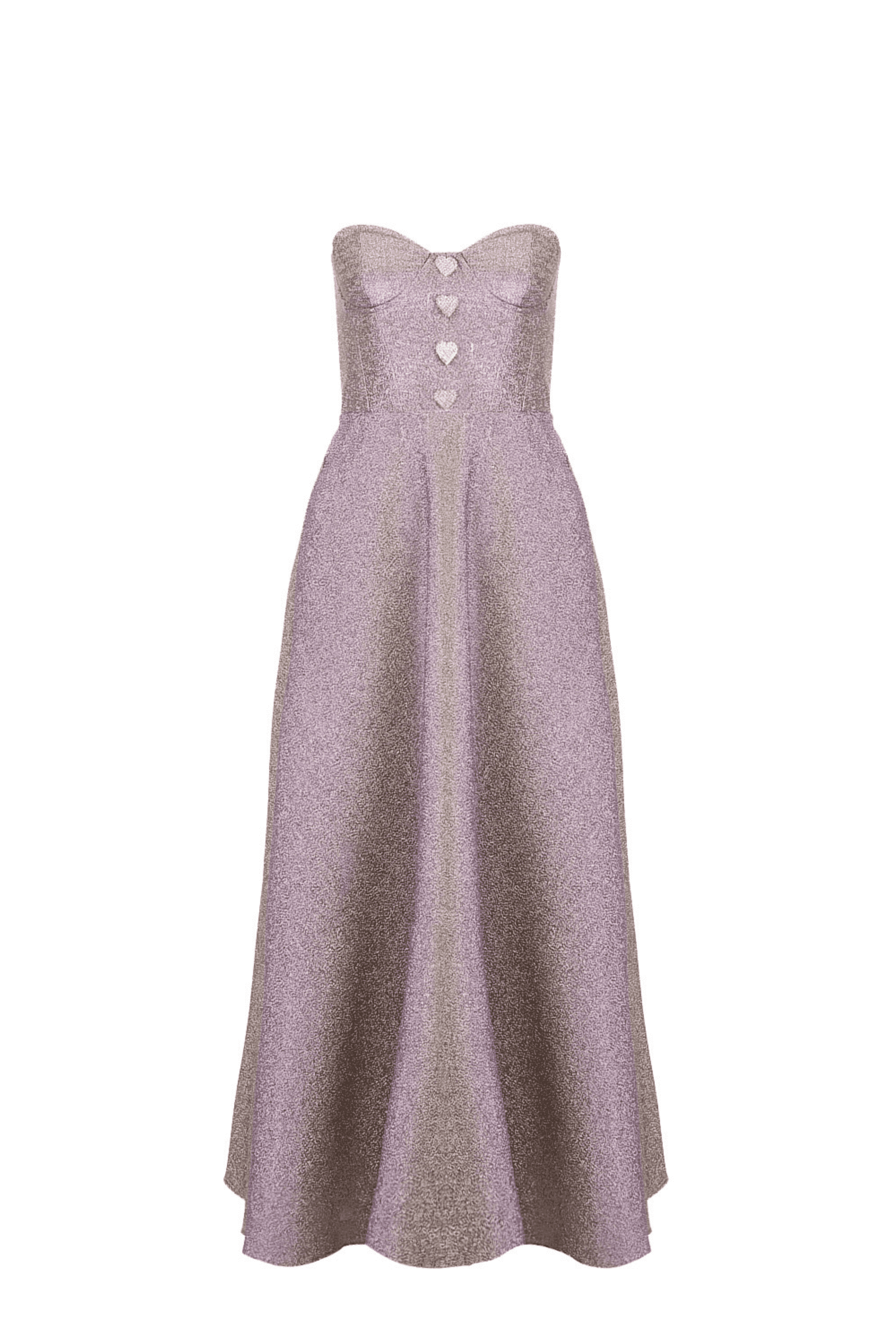 Strapless Pleated Dress