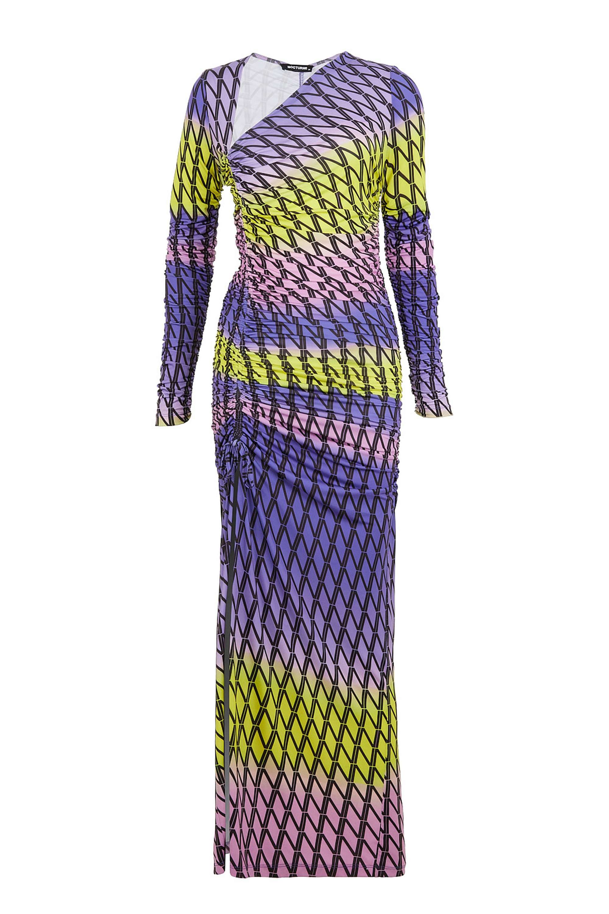 Printed Maxi Slit Dress (Final Sale)