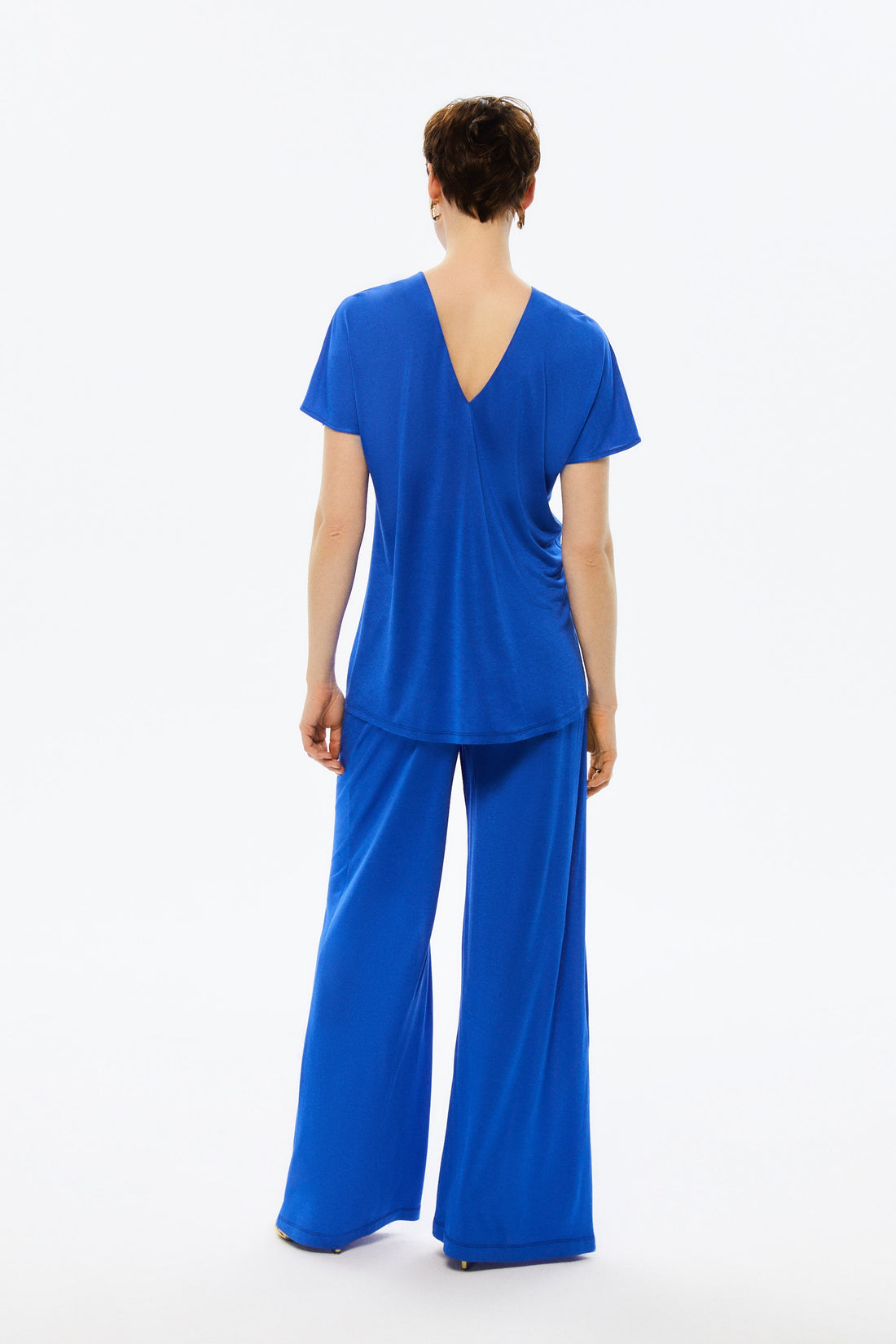 Pleated Wide-Leg Pants