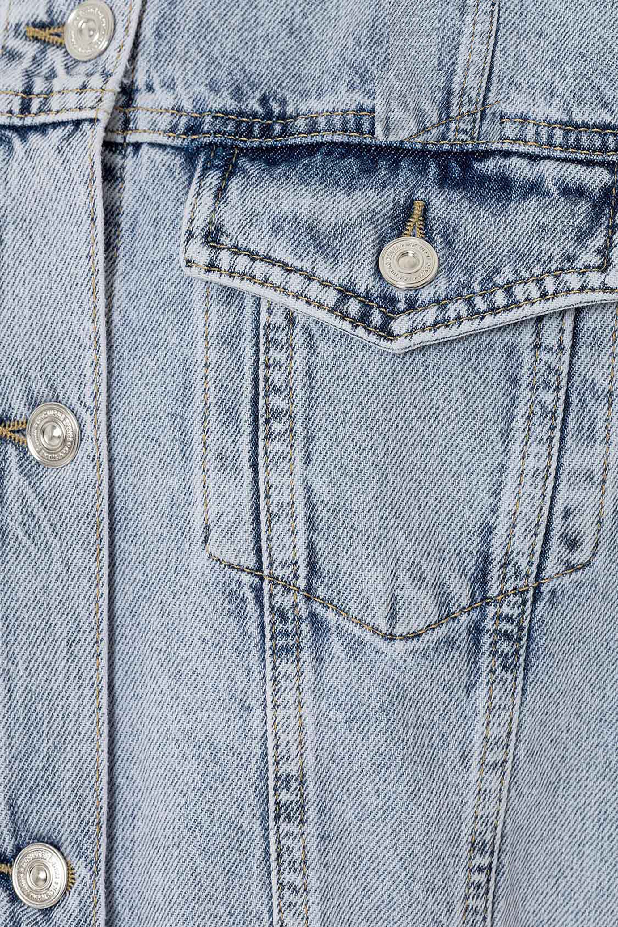 Cropped Jacket with Shoulder Pads
