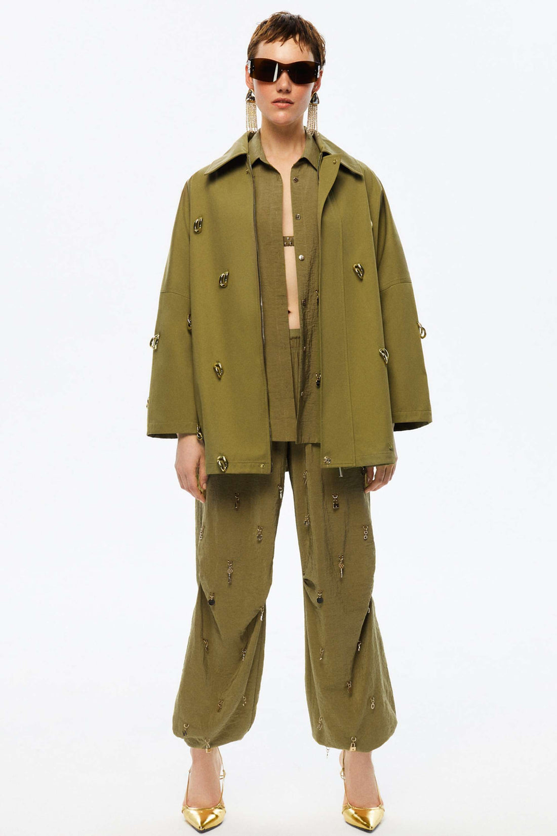 Chained Trench Coat