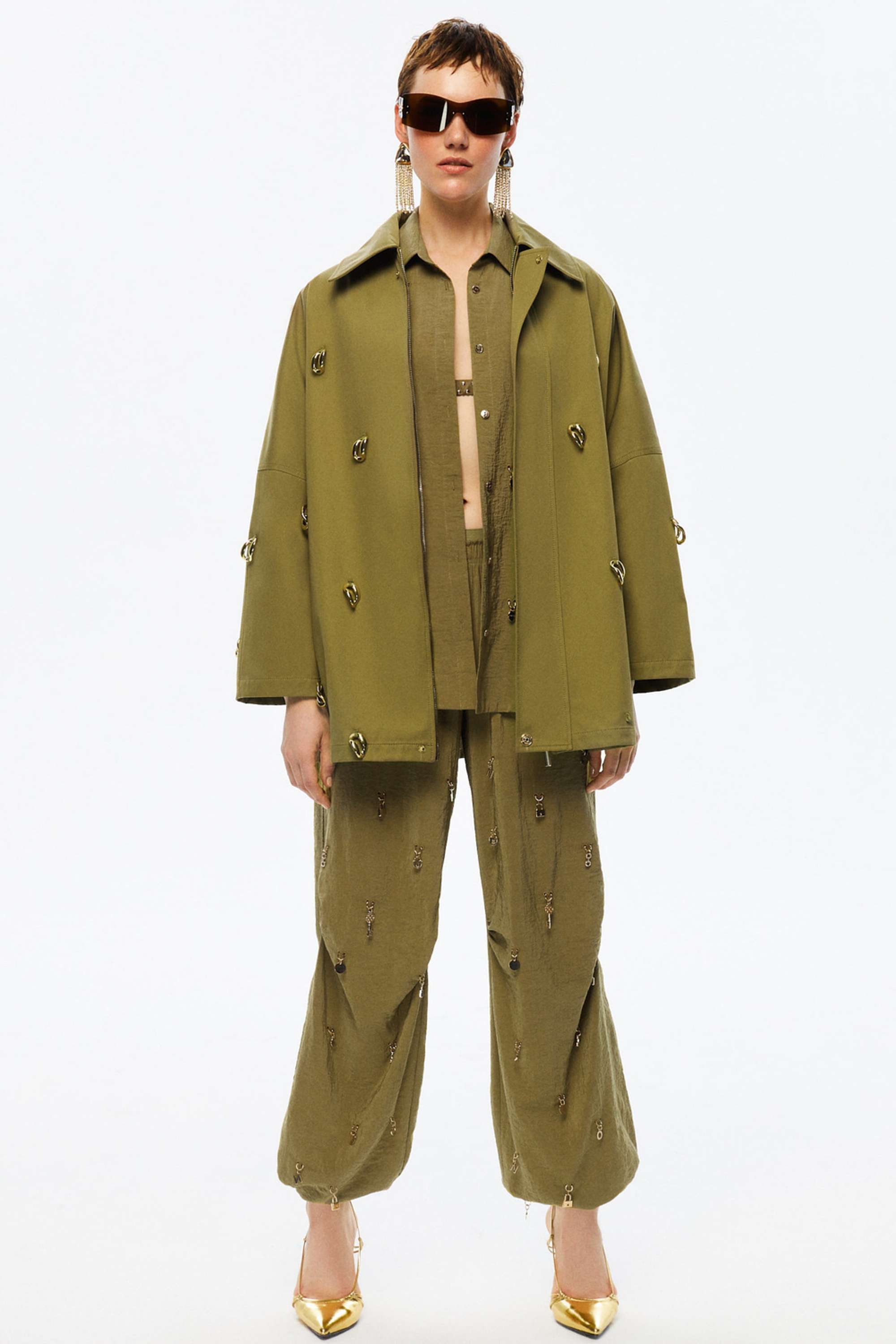 Chained Trench Coat