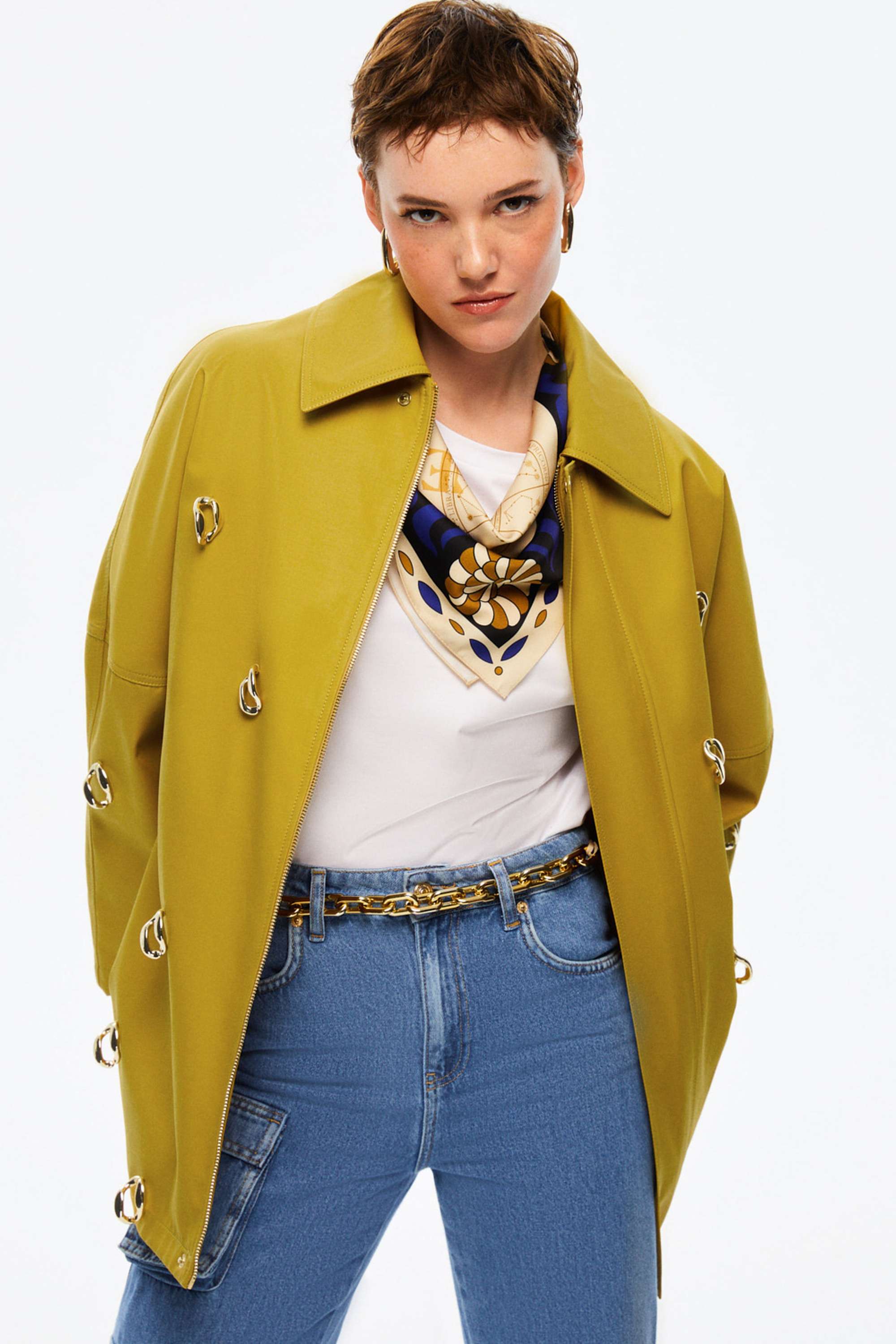 Chained Trench Coat