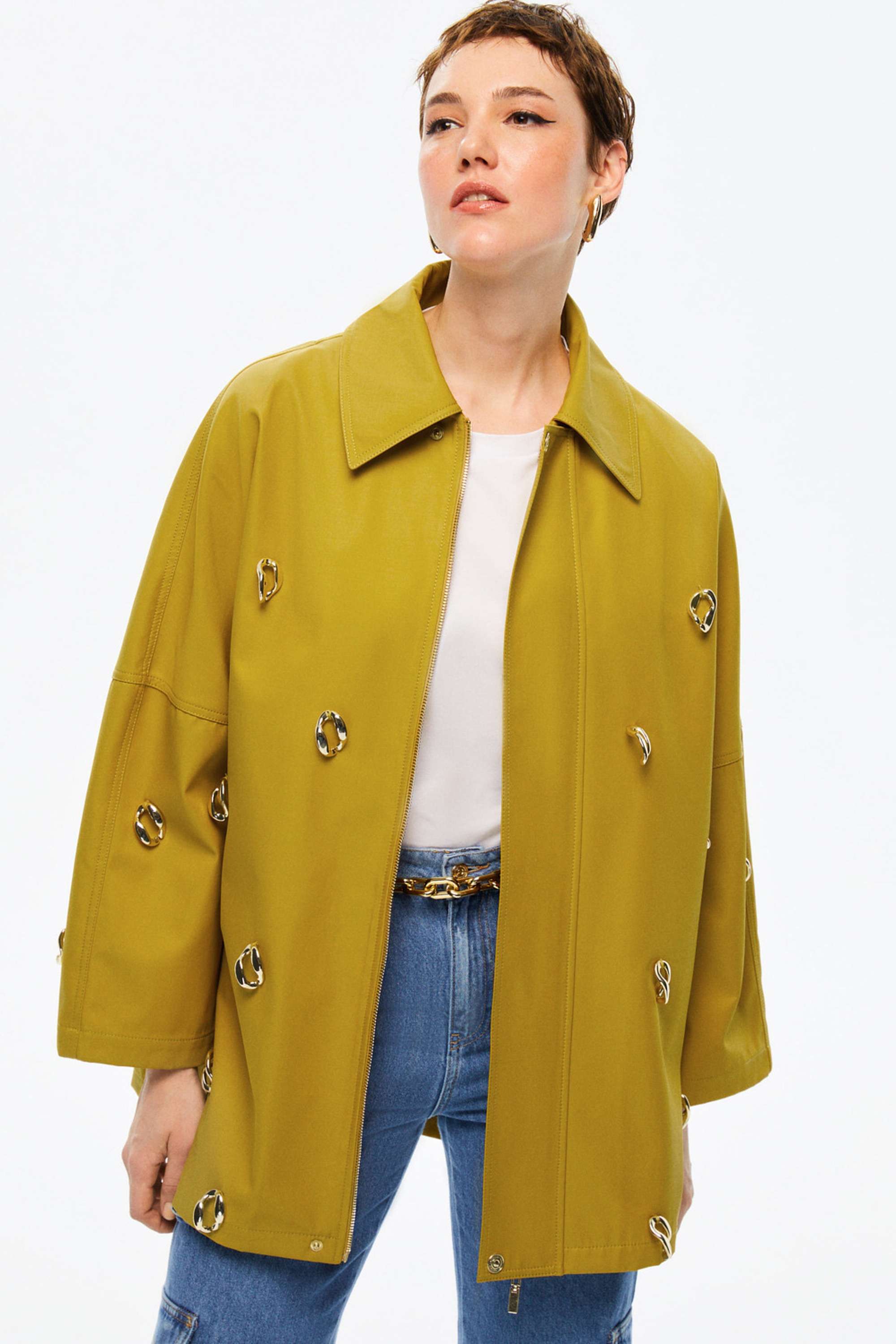 Chained Trench Coat