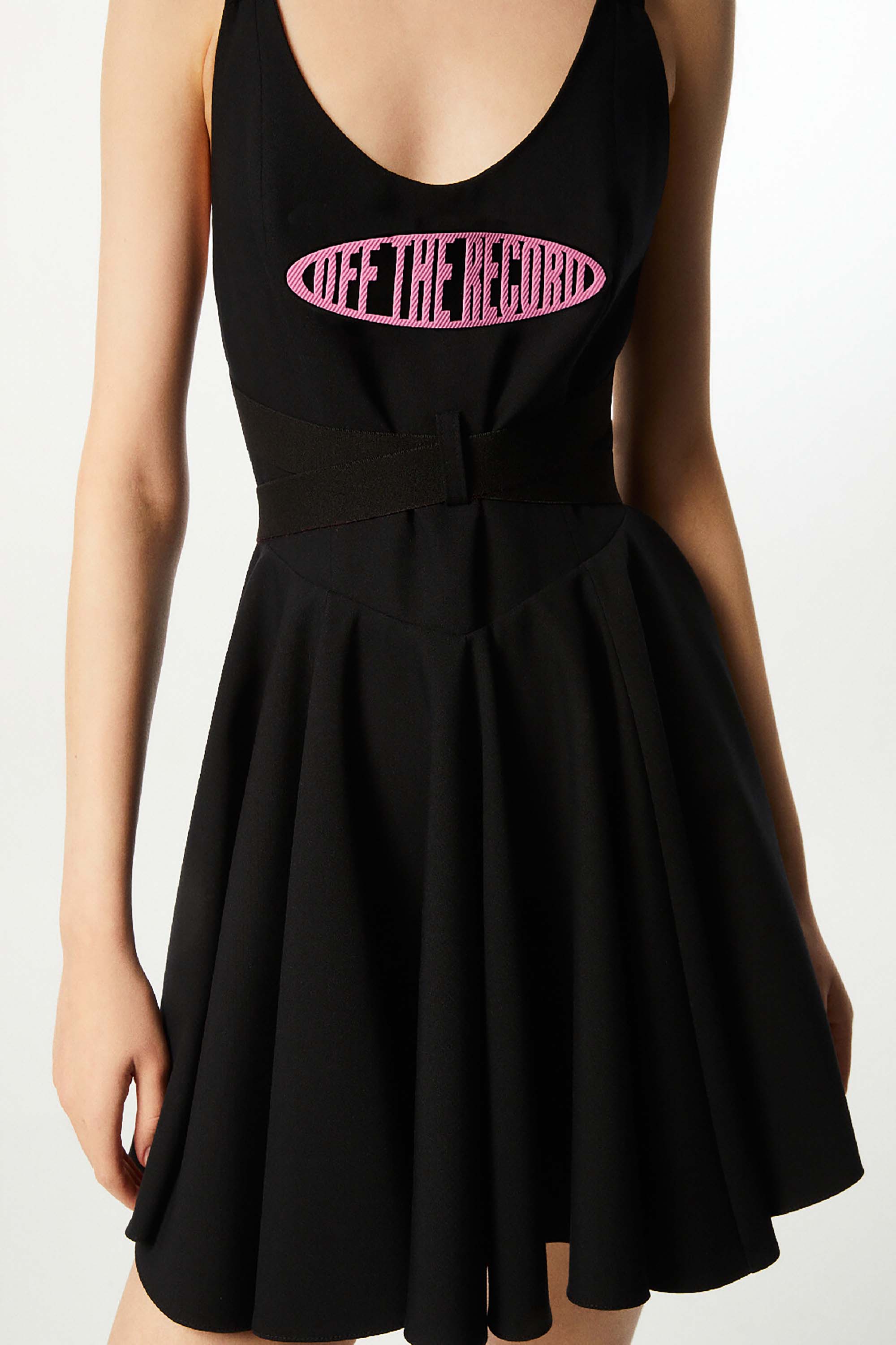 Patterned Sequined Mini Dress