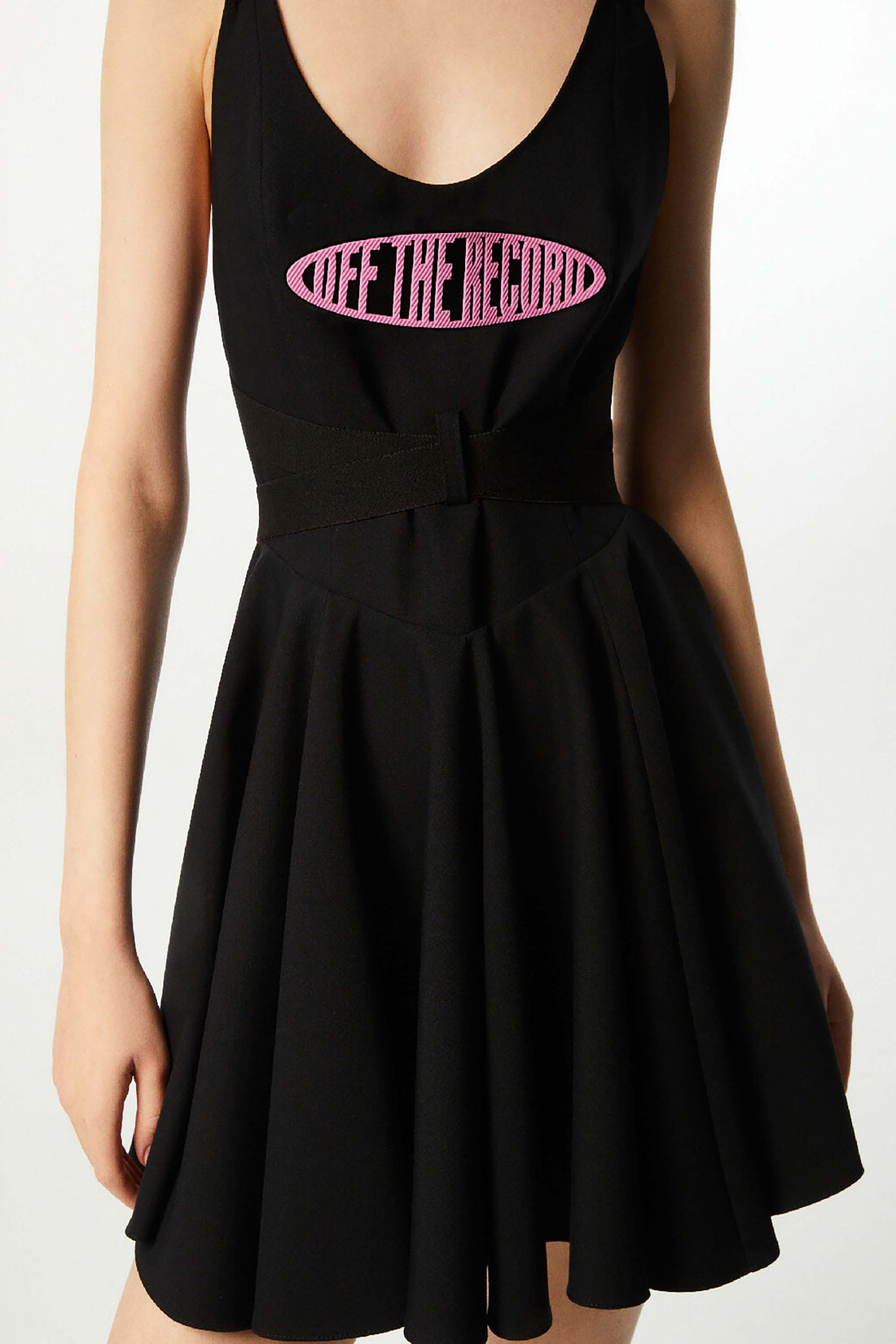 Patterned Sequined Mini Dress