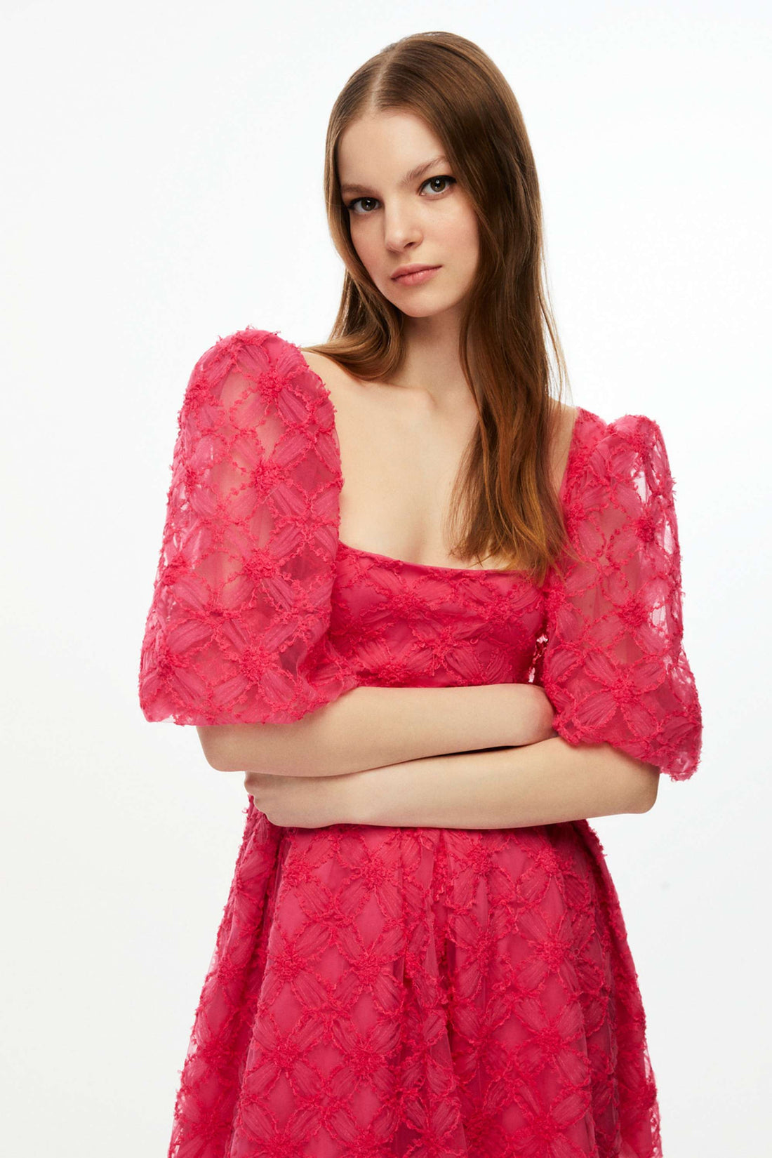 Sliver Stone Embellished V-Neck Dress (Final Sale)