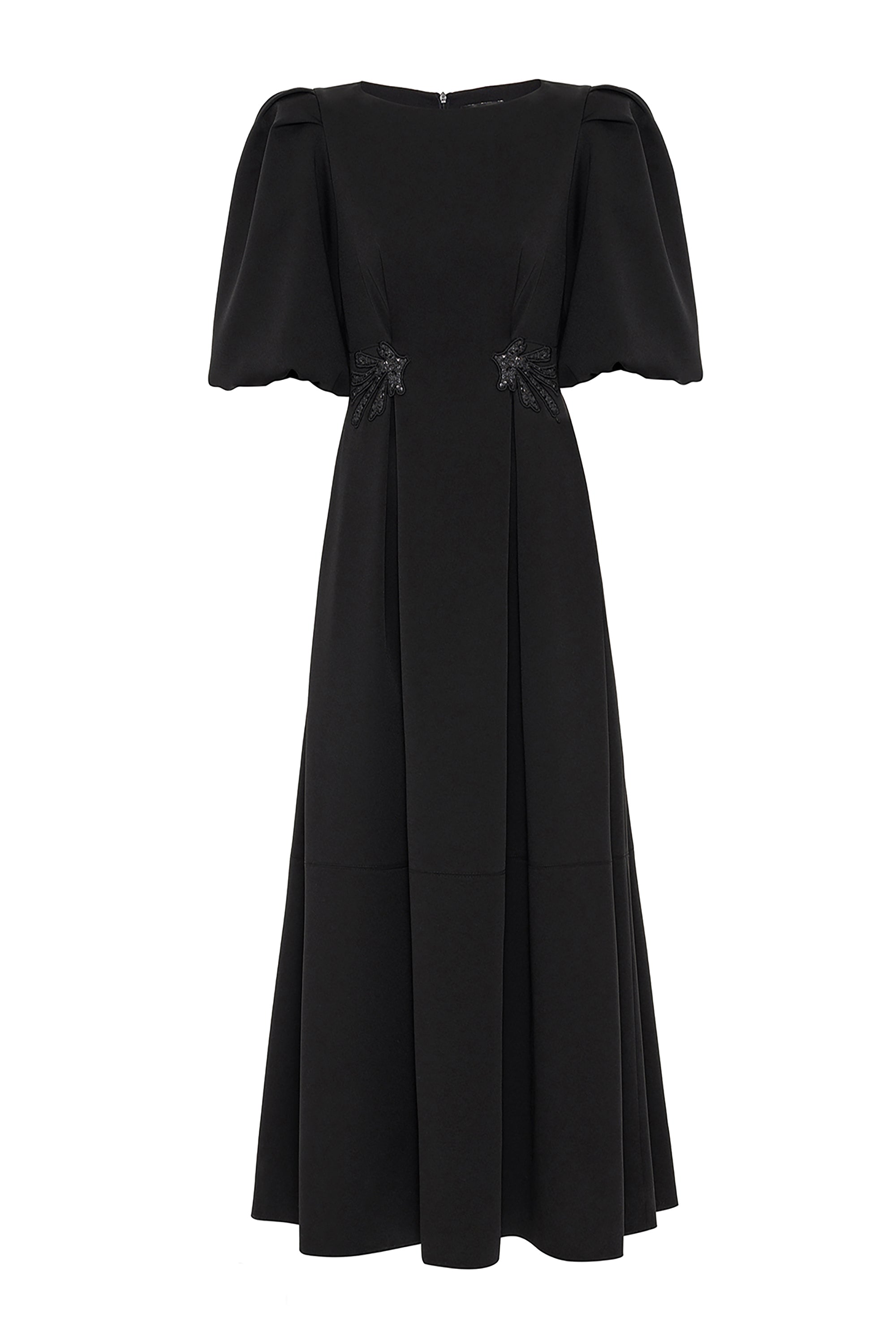 Balloon Sleeve Long Dress