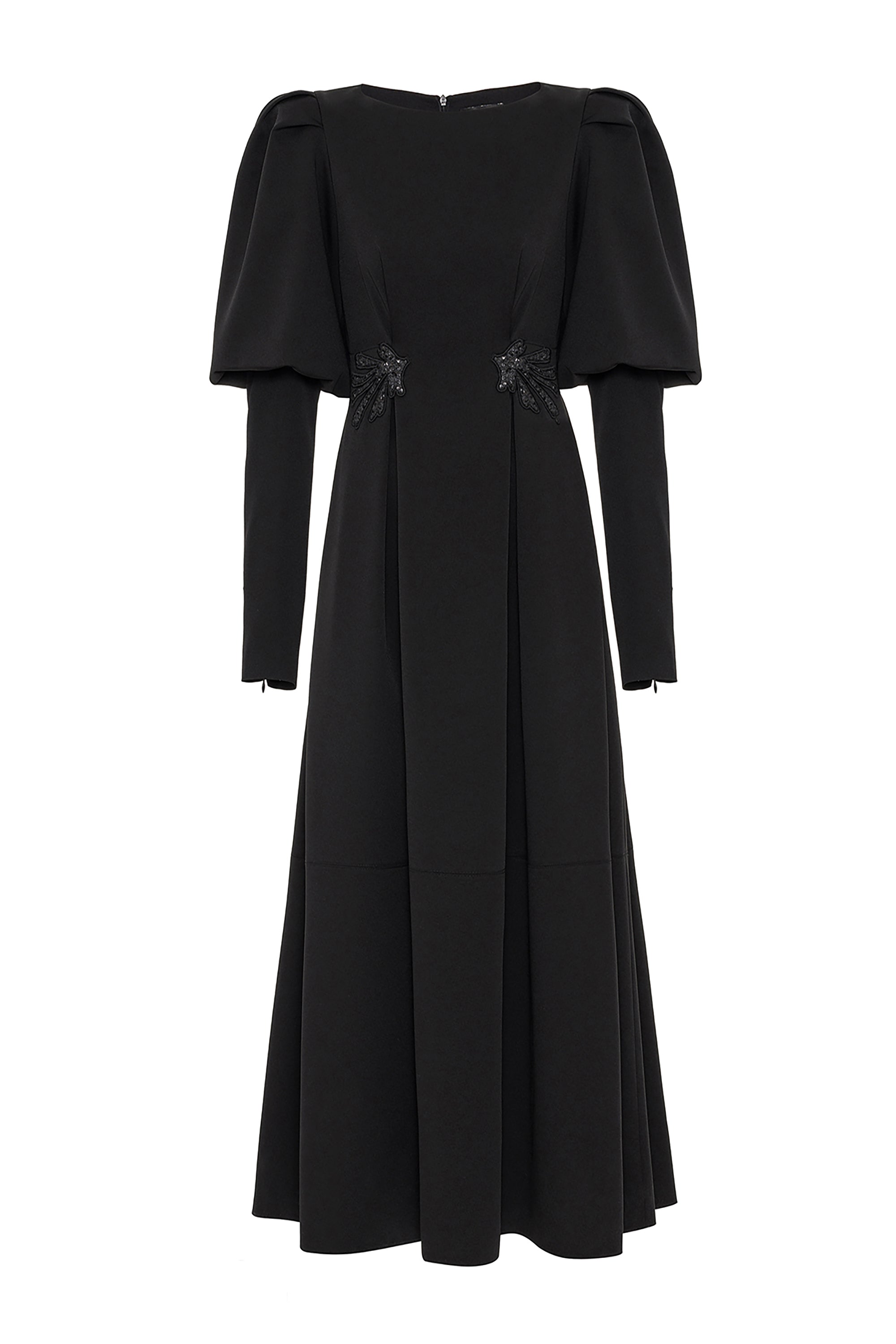 Balloon Sleeve Long Dress