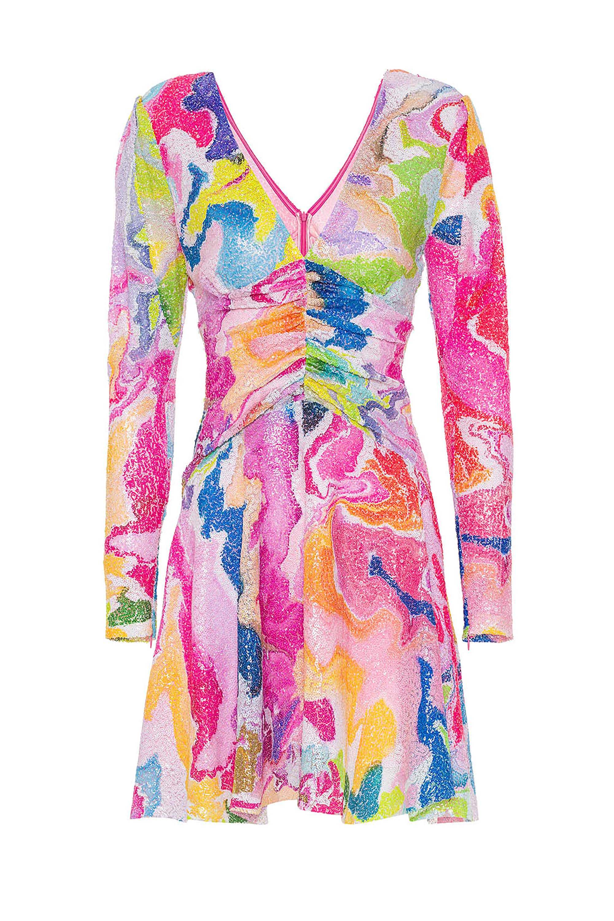 Padded Square Neck Dress (Final Sale)