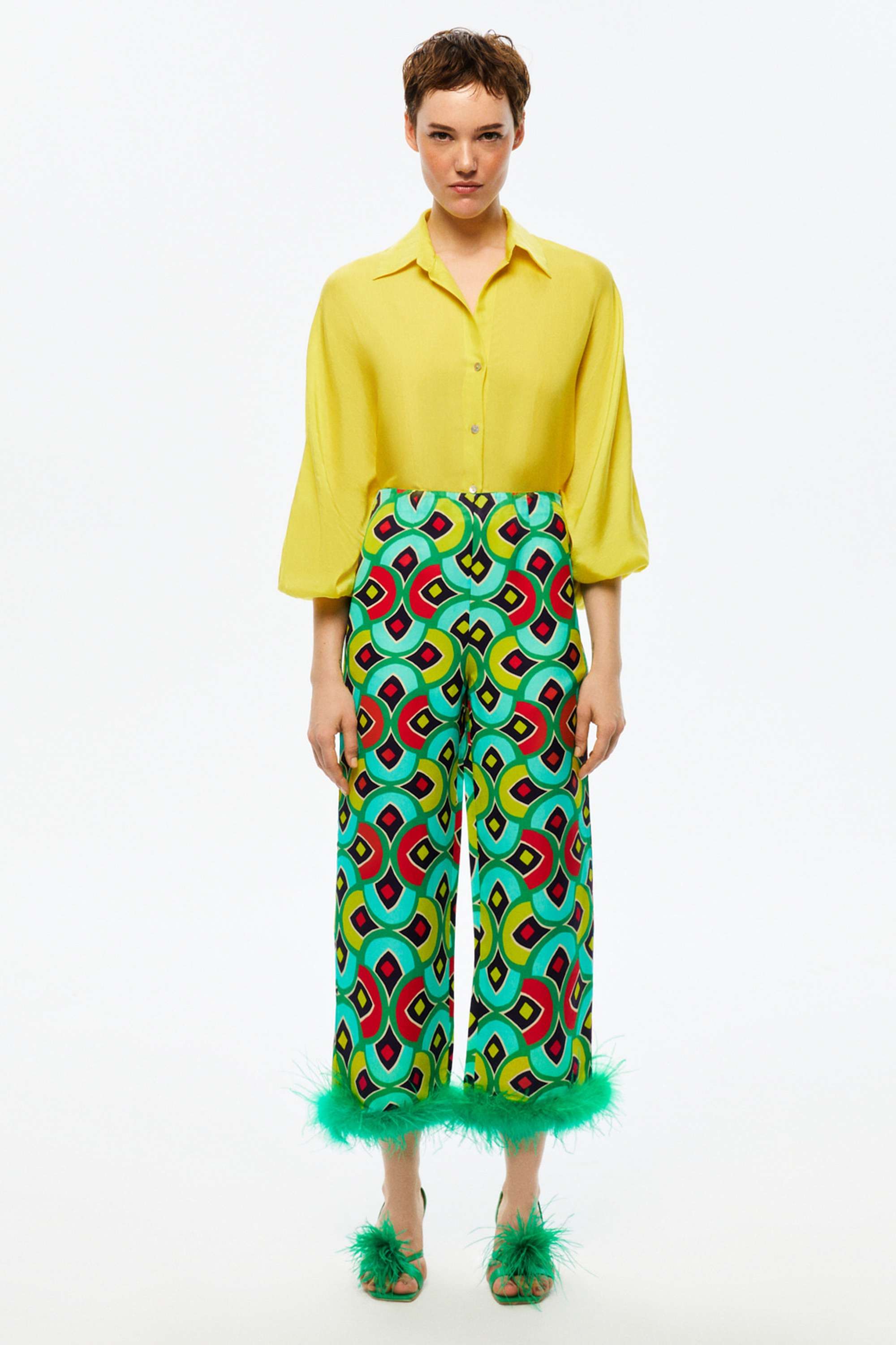 Feather Boa Pants (Final Sale)