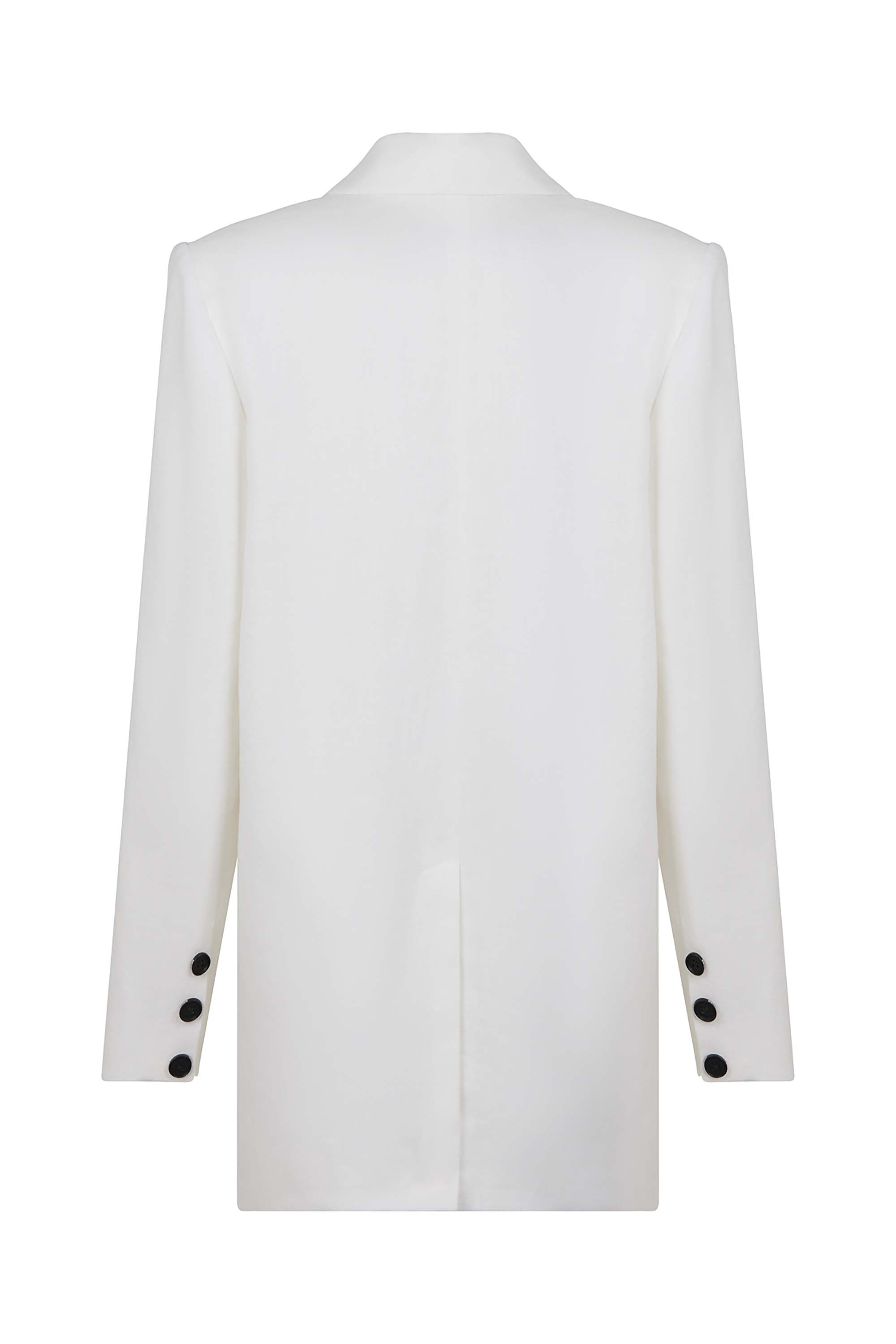 Double-Breasted Linen Jacket