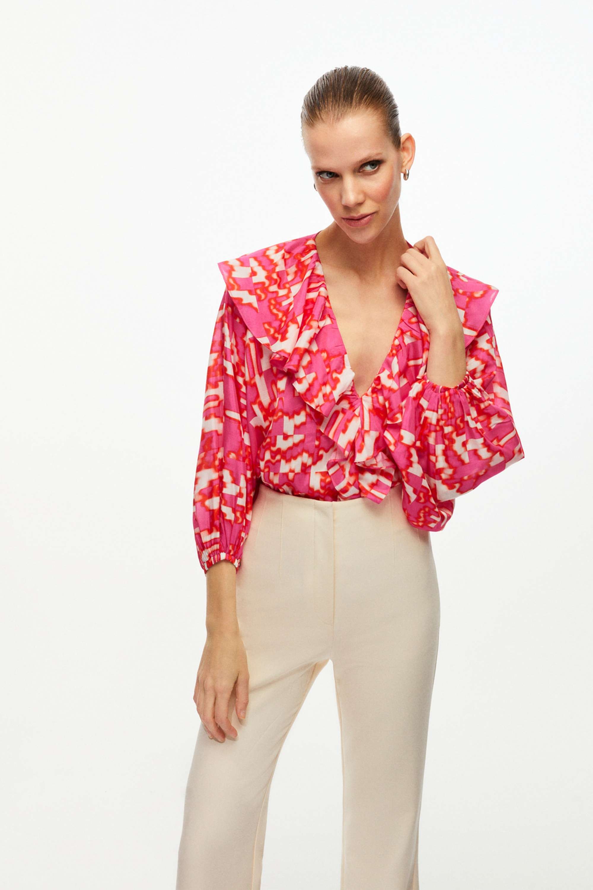 Ruffle Detailed Blouse