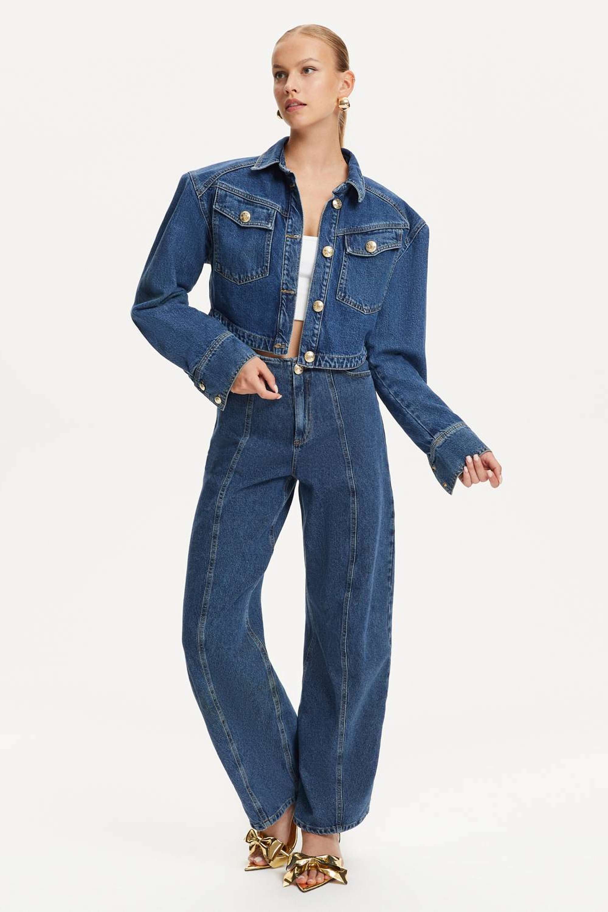 High-Waist Balloon Jeans