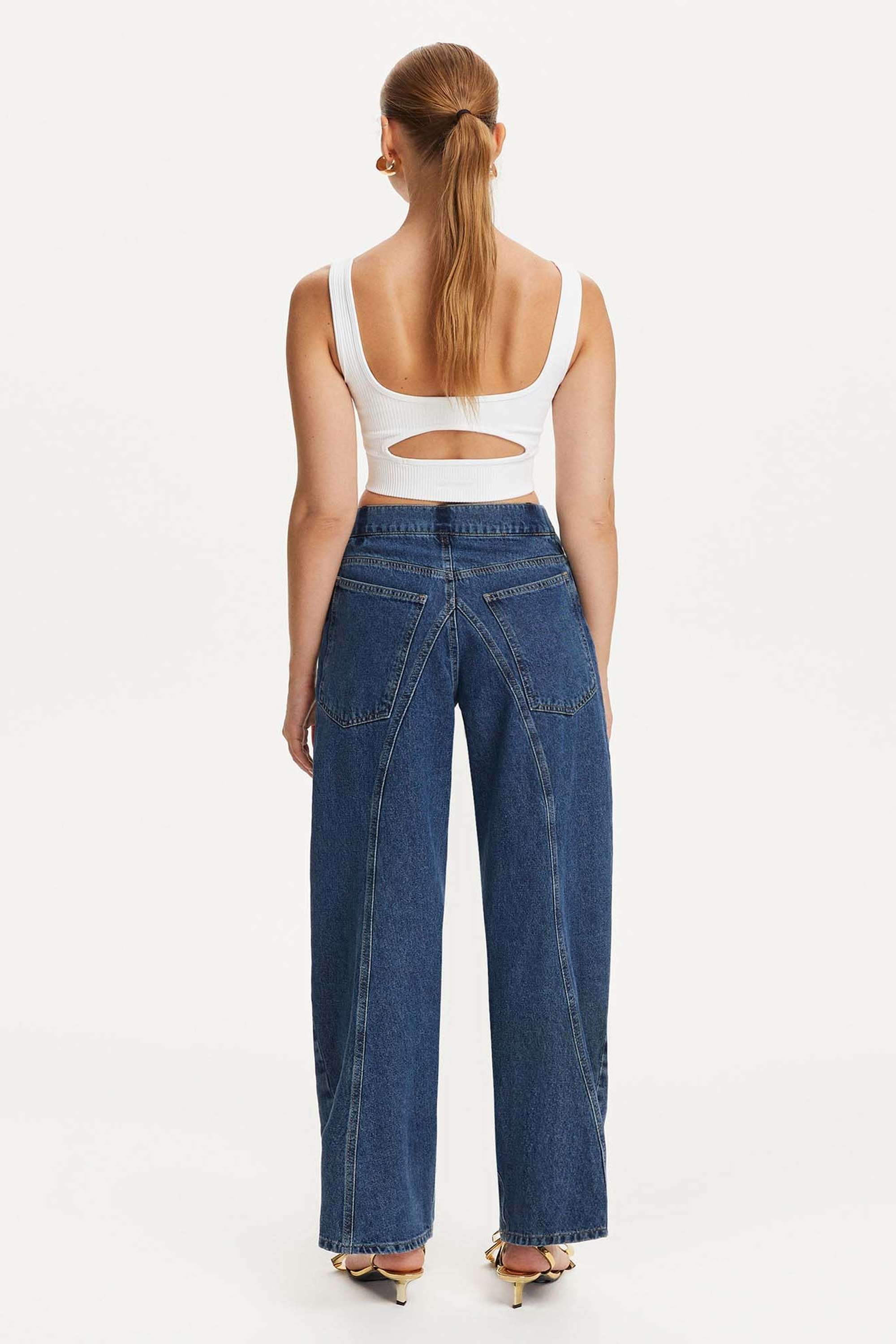 High-Waist Balloon Jeans