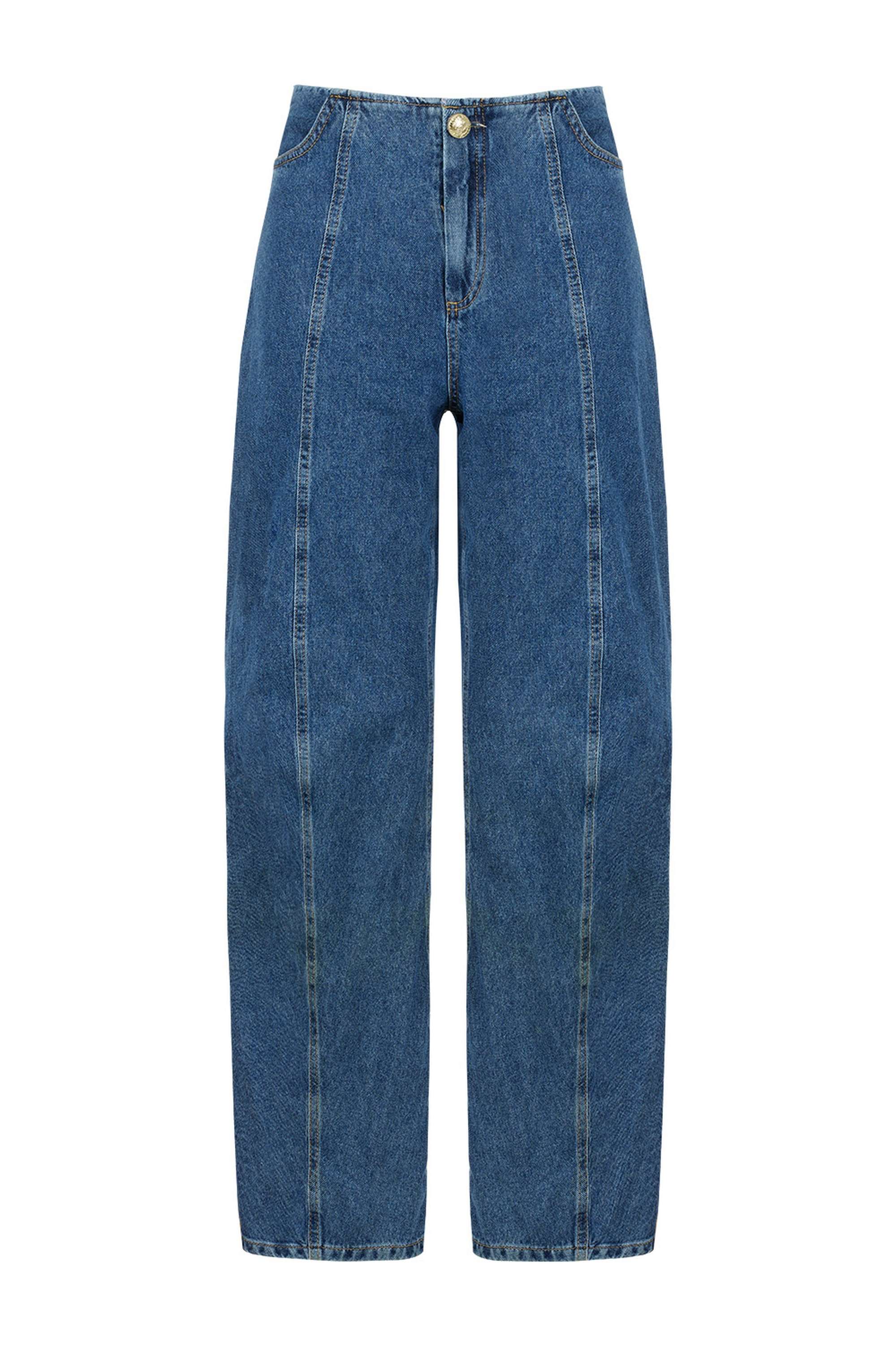 High-Waist Balloon Jeans