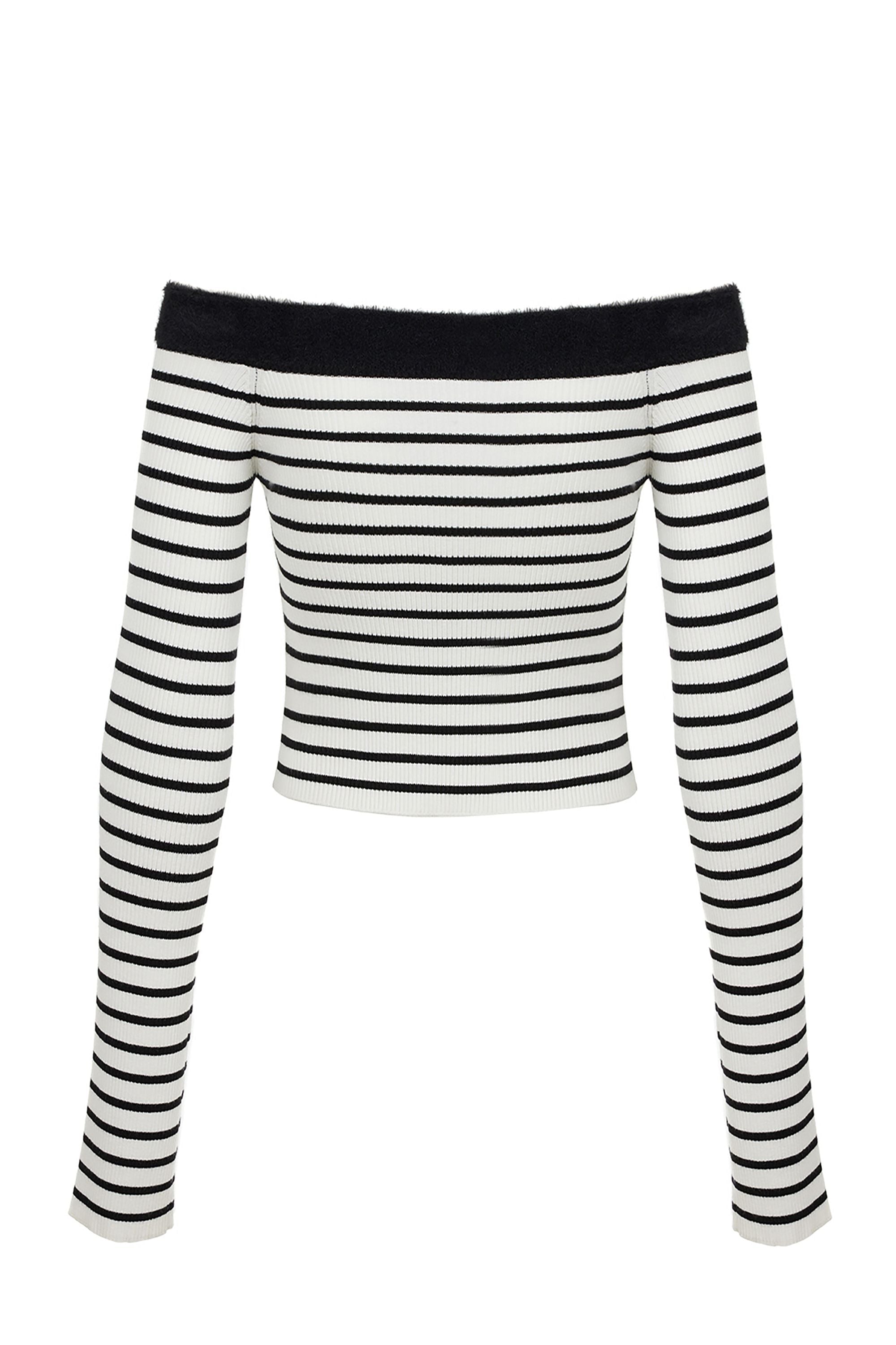 Boat Neck Knit Sweater (Final Sale)