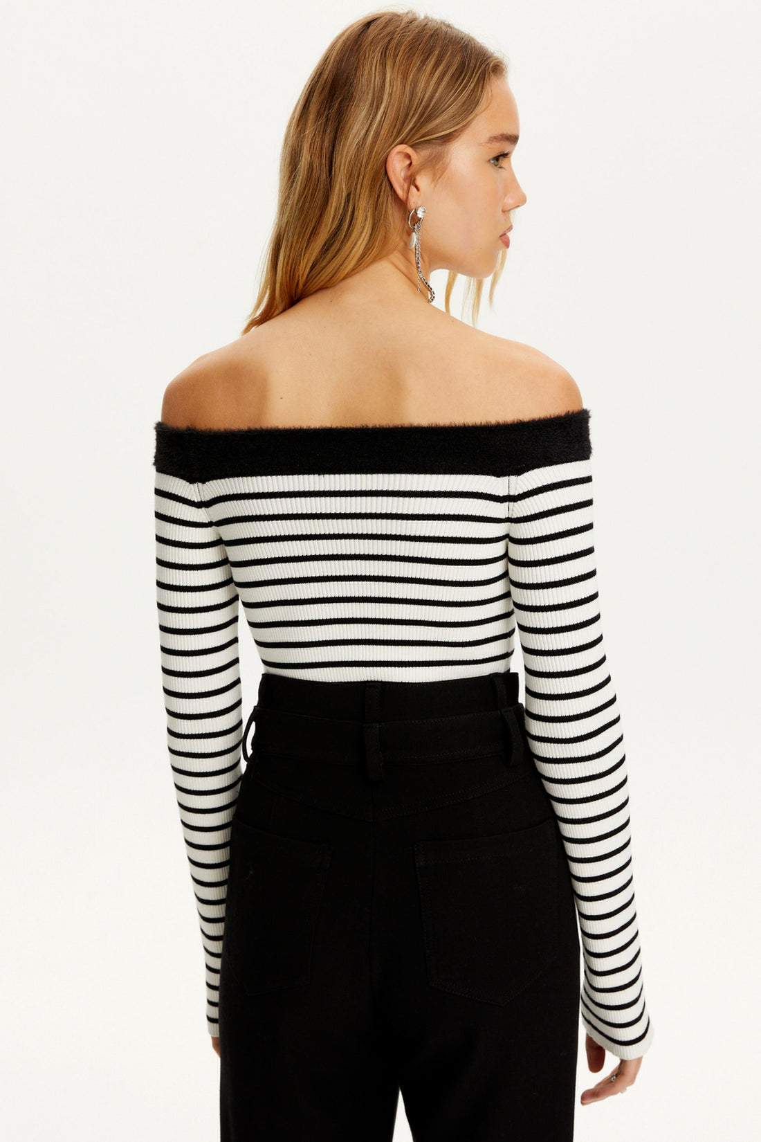 Boat Neck Knit Sweater (Final Sale)