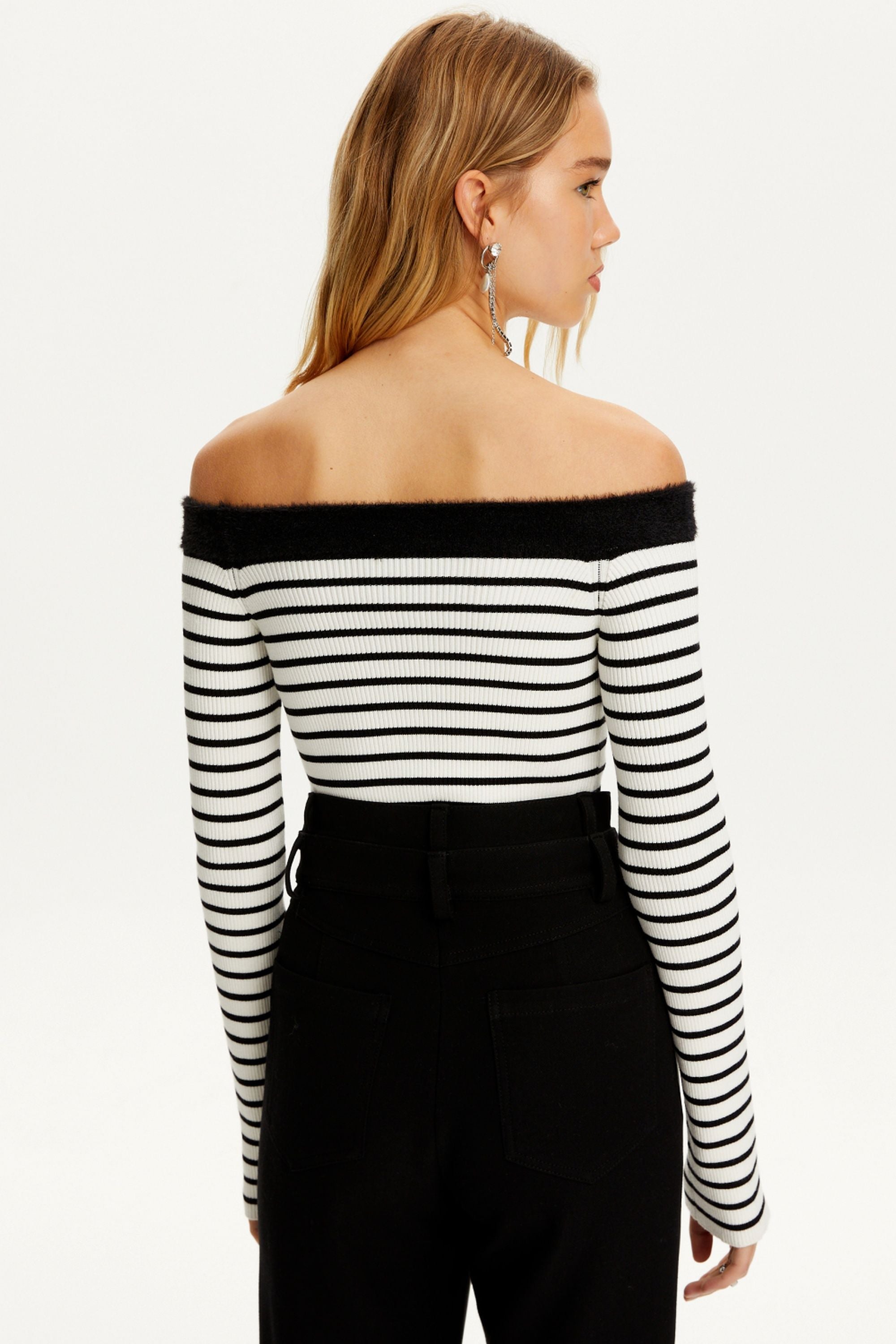 Boat Neck Knit Sweater (Final Sale)