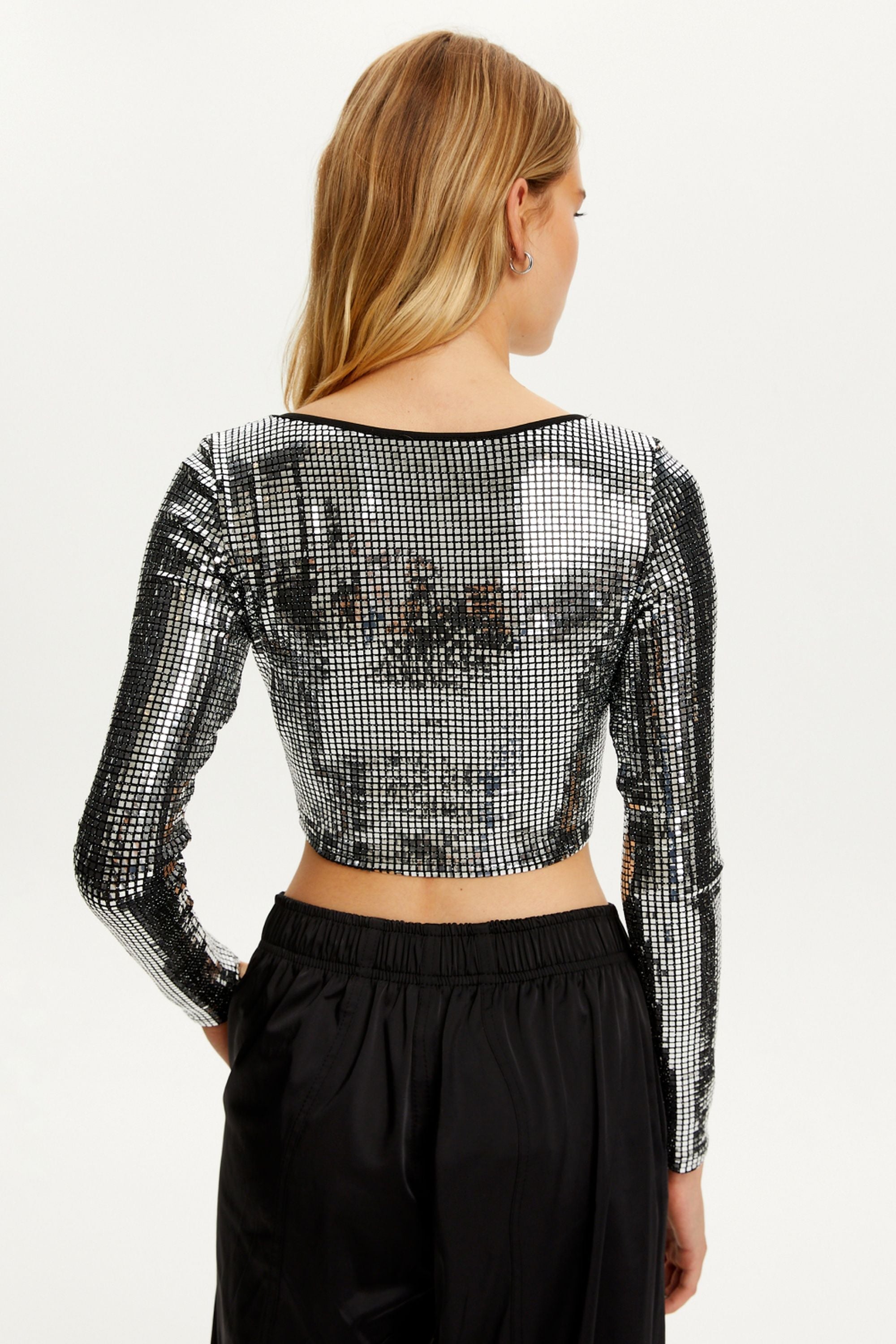 Metallic Jersey Top