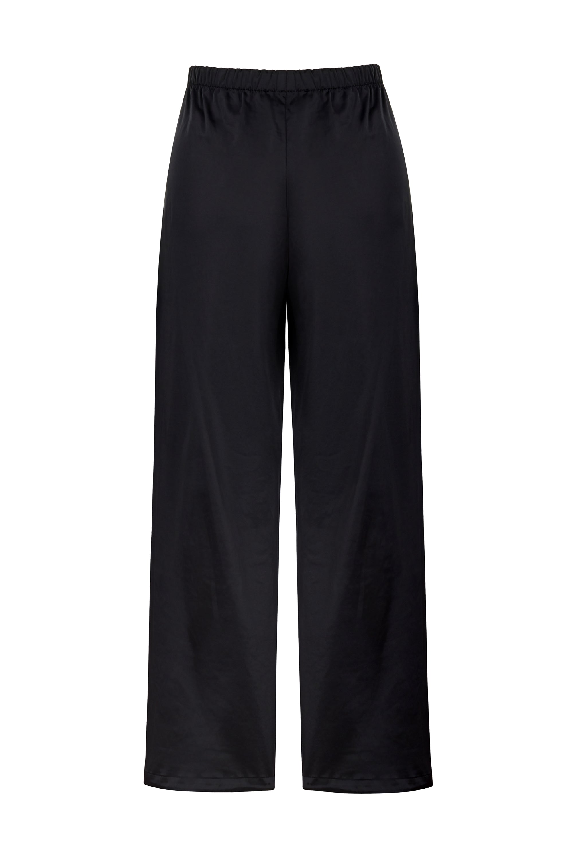 Pleated Satin Loose Fit Pants