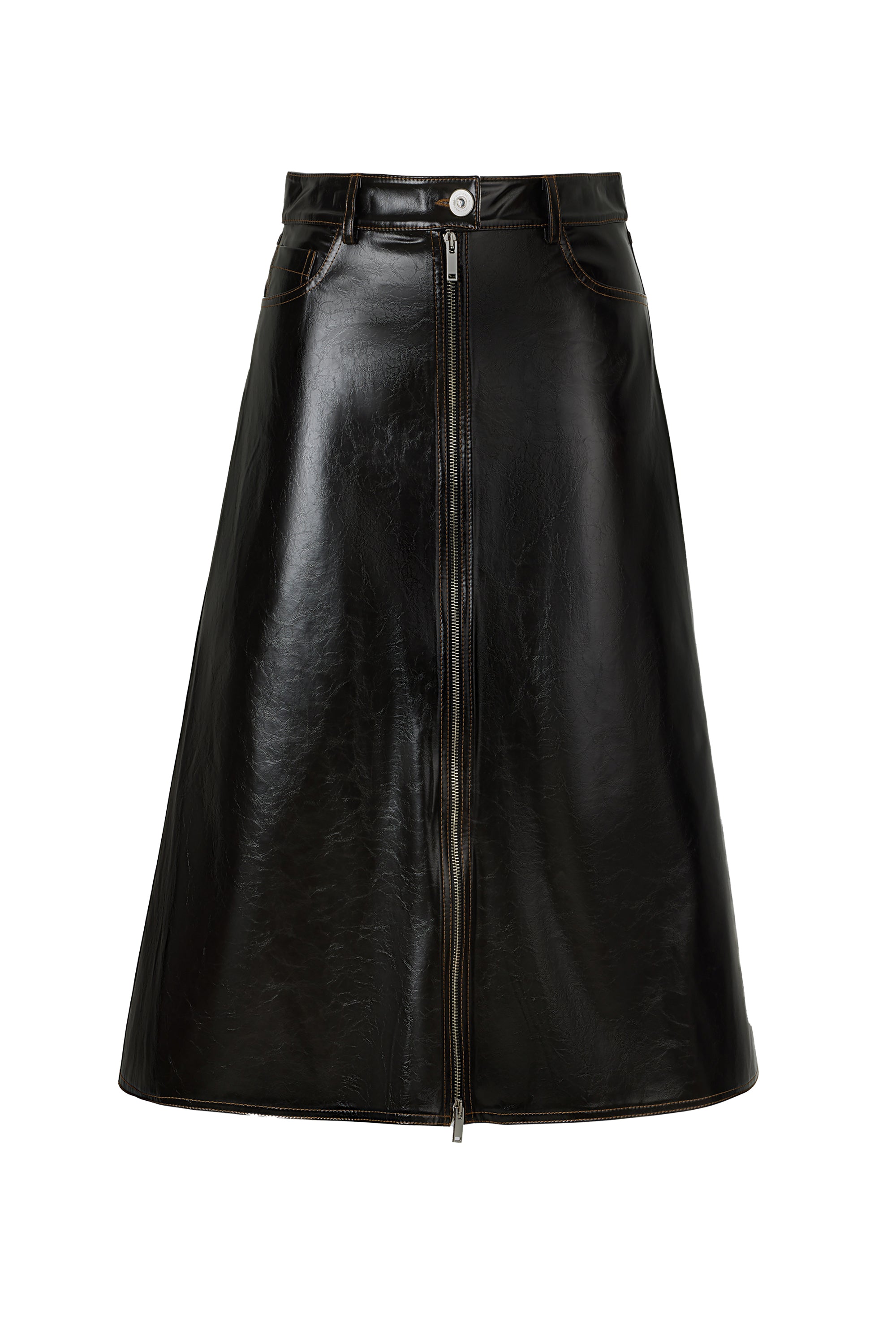 Tumbled Leather Skirt (Final Sale)