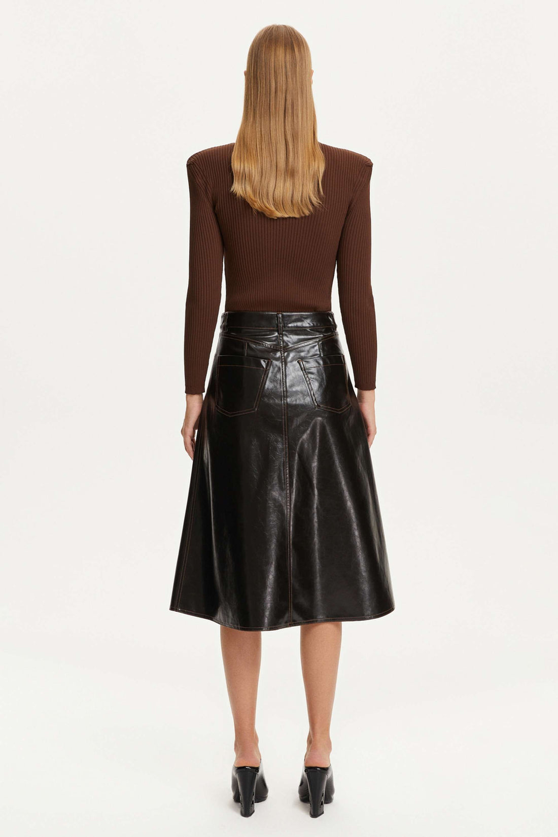 Tumbled Leather Skirt (Final Sale)