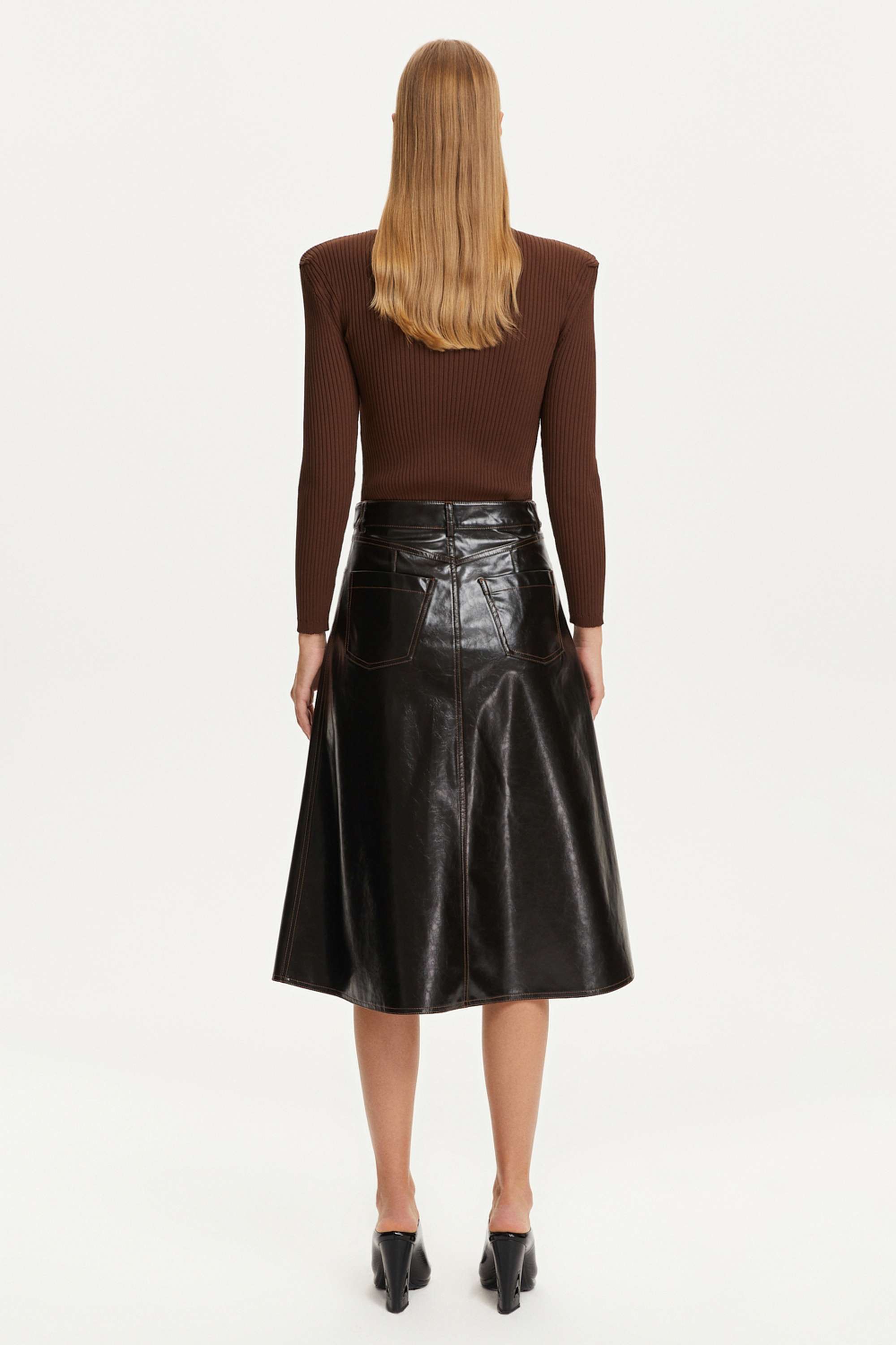 Tumbled Leather Skirt (Final Sale)