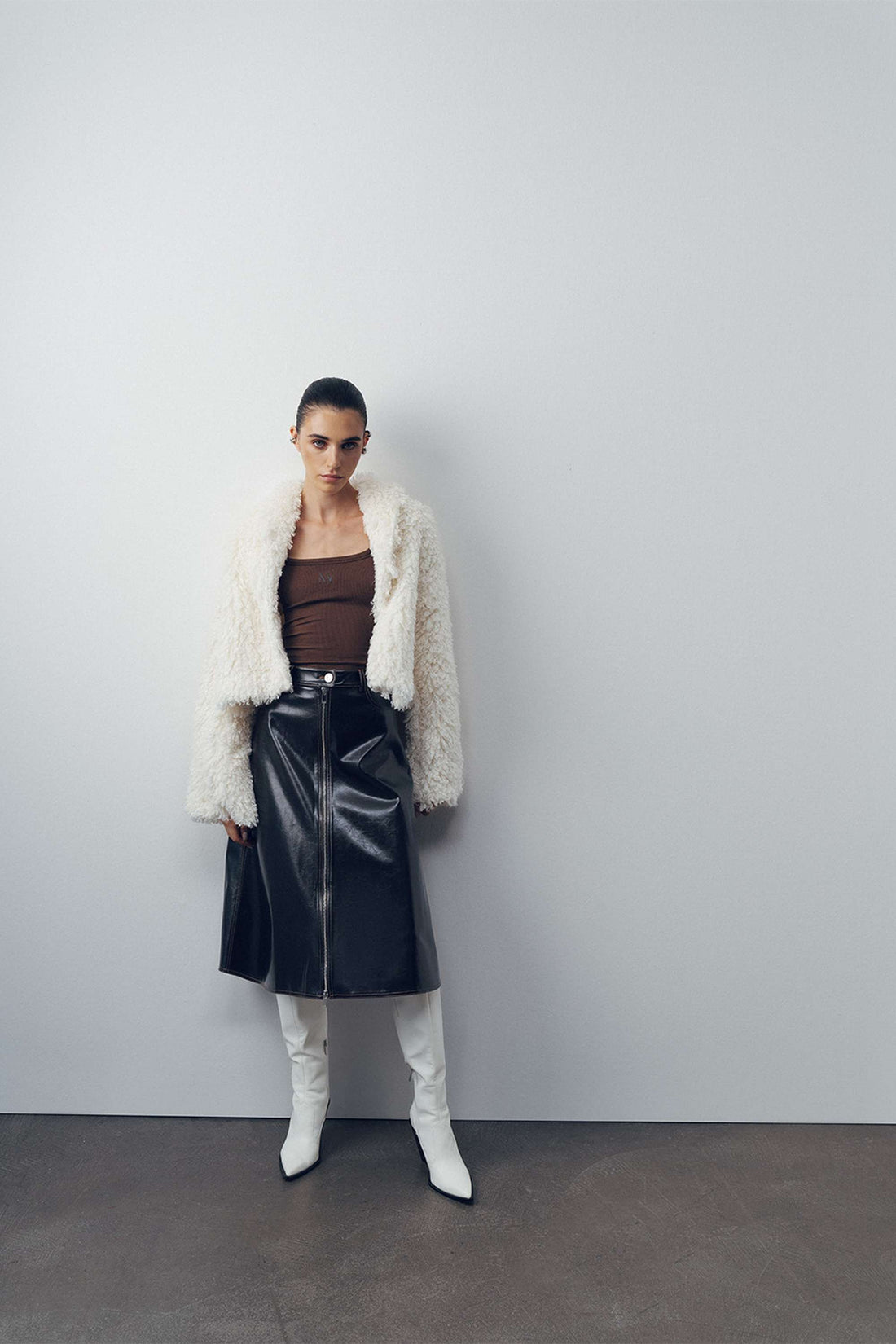 Tumbled Leather Skirt (Final Sale)