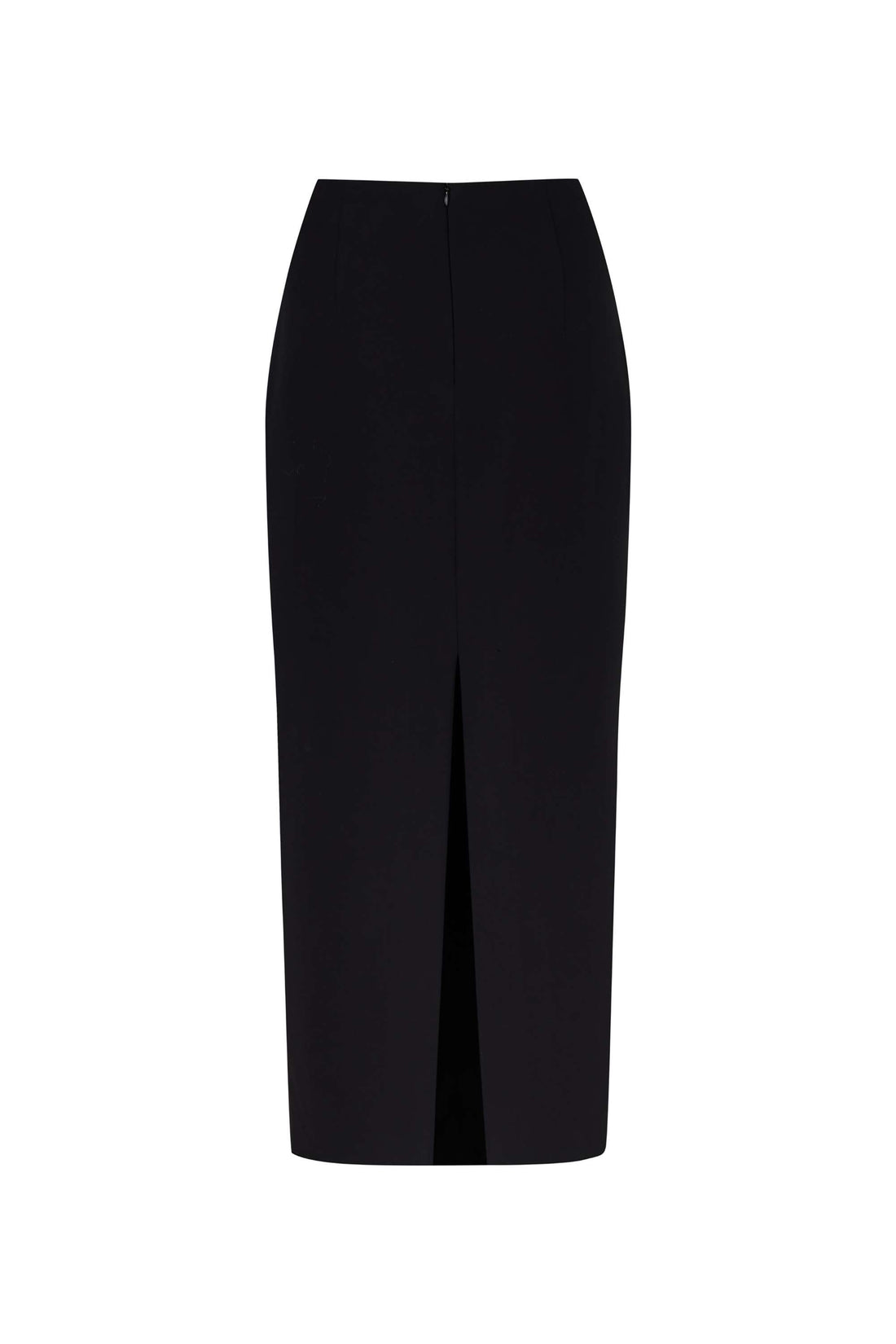 Button Closure Pencil Skirt