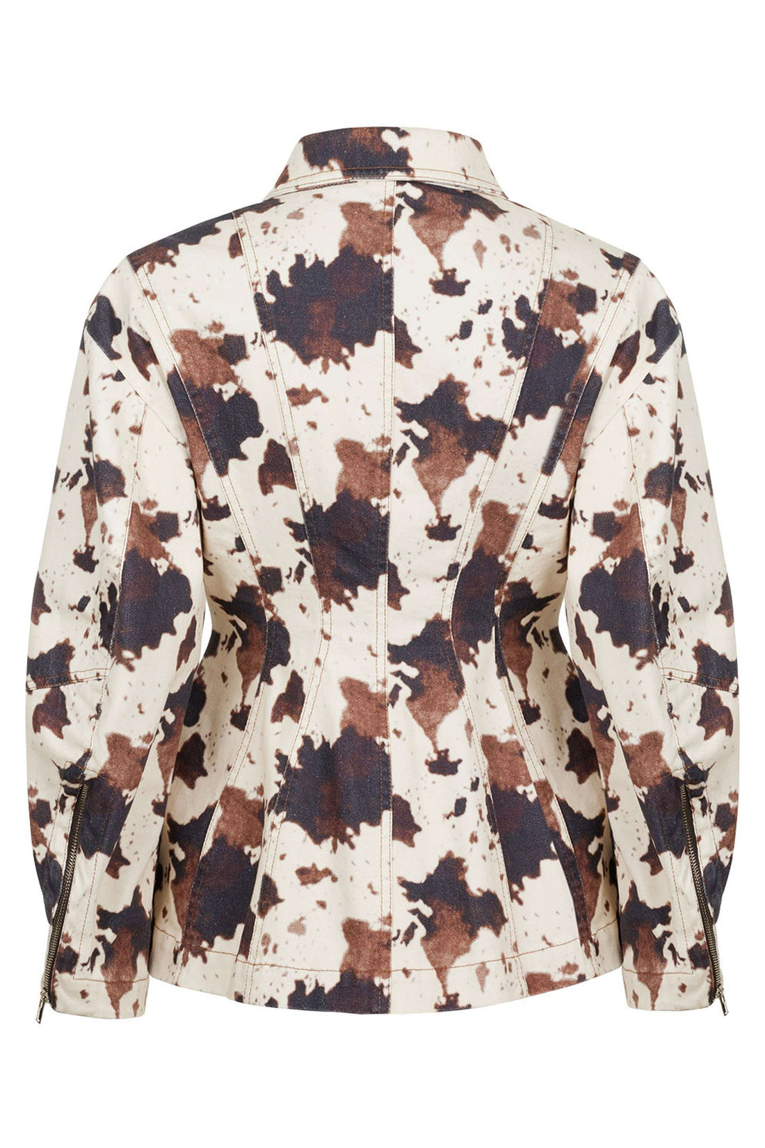 Patterned Pocket Pocket Jacket