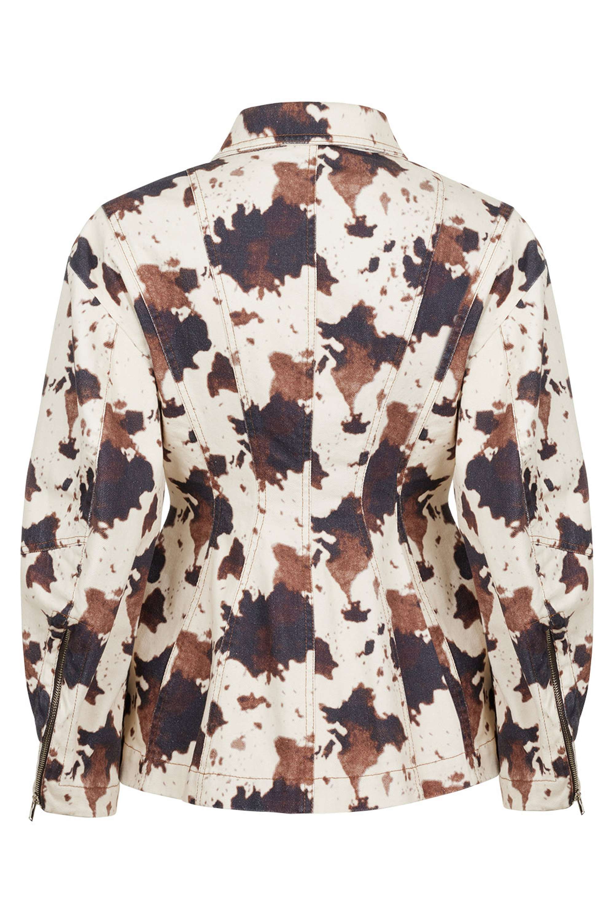 Patterned Pocket Pocket Jacket