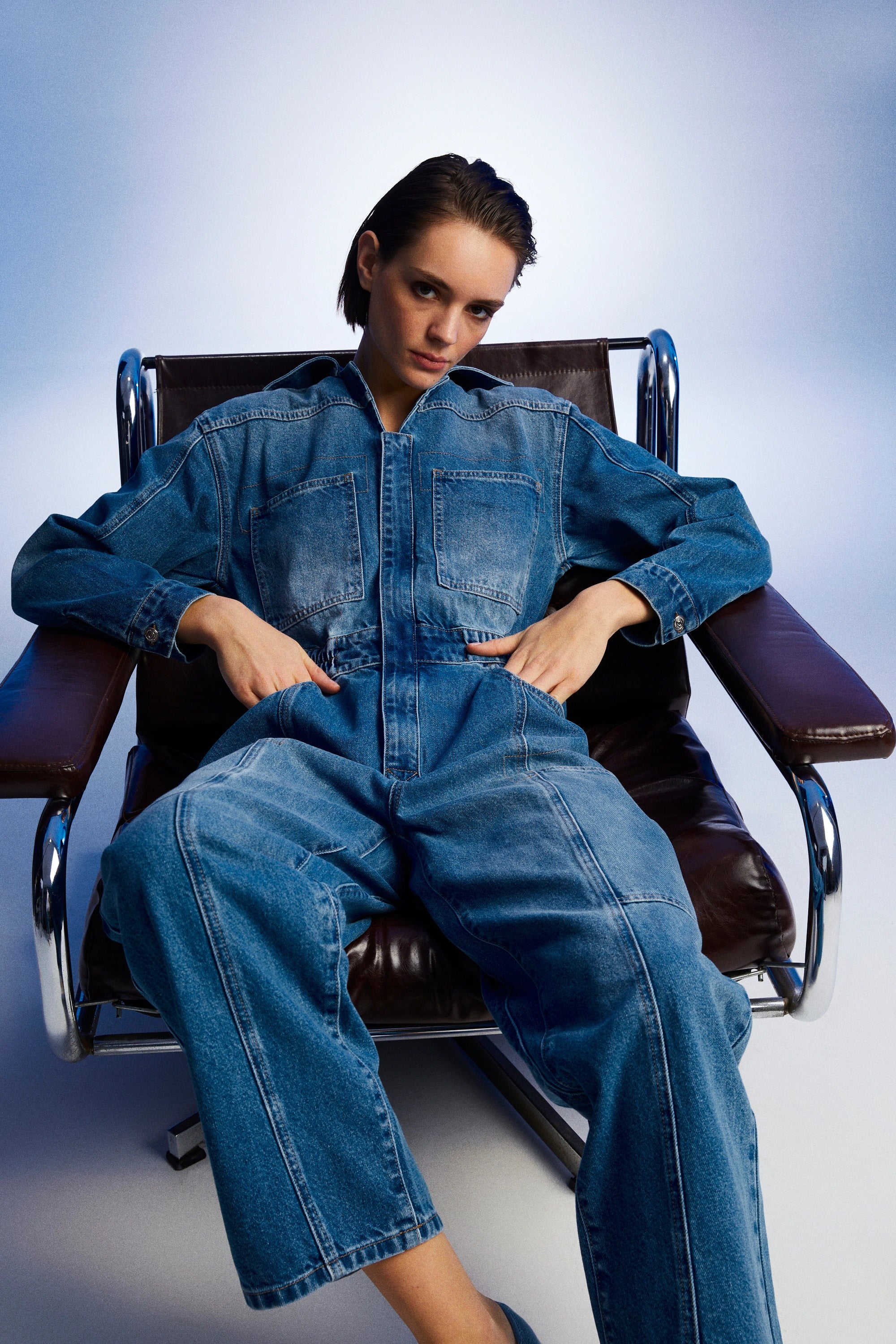 Jean Cargo Jumpsuit (Final Sale)
