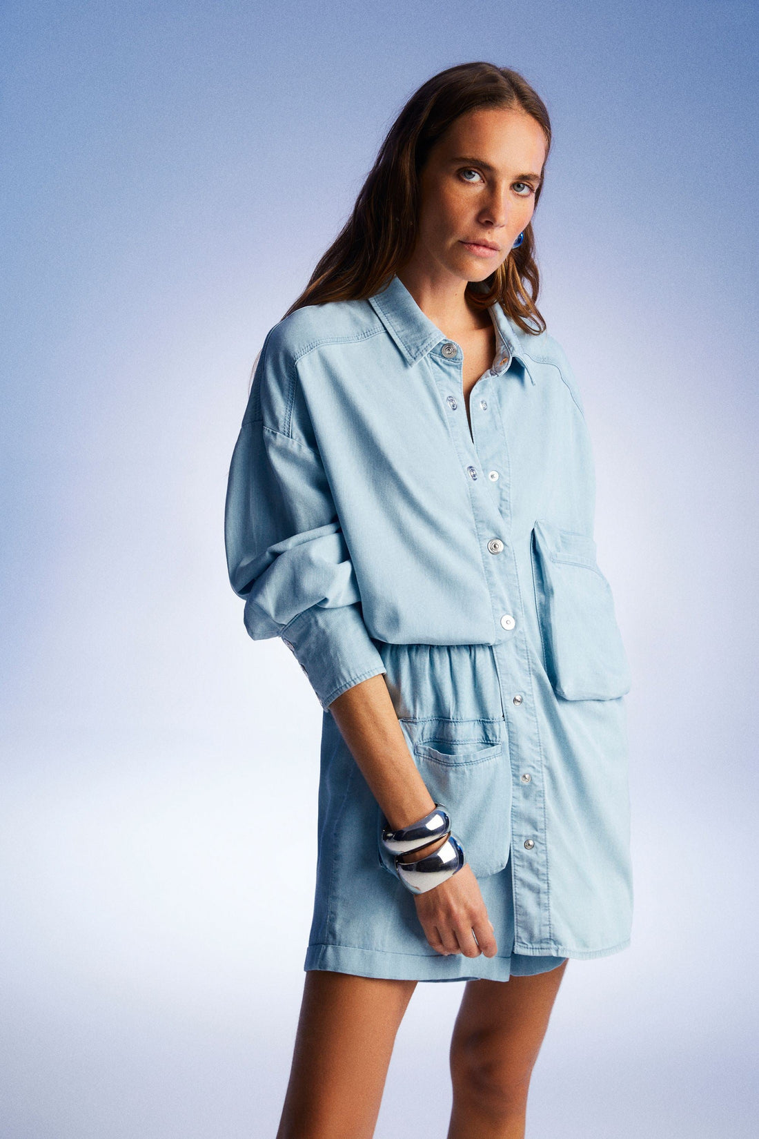 Minimal Draped Shirt (Final Sale)
