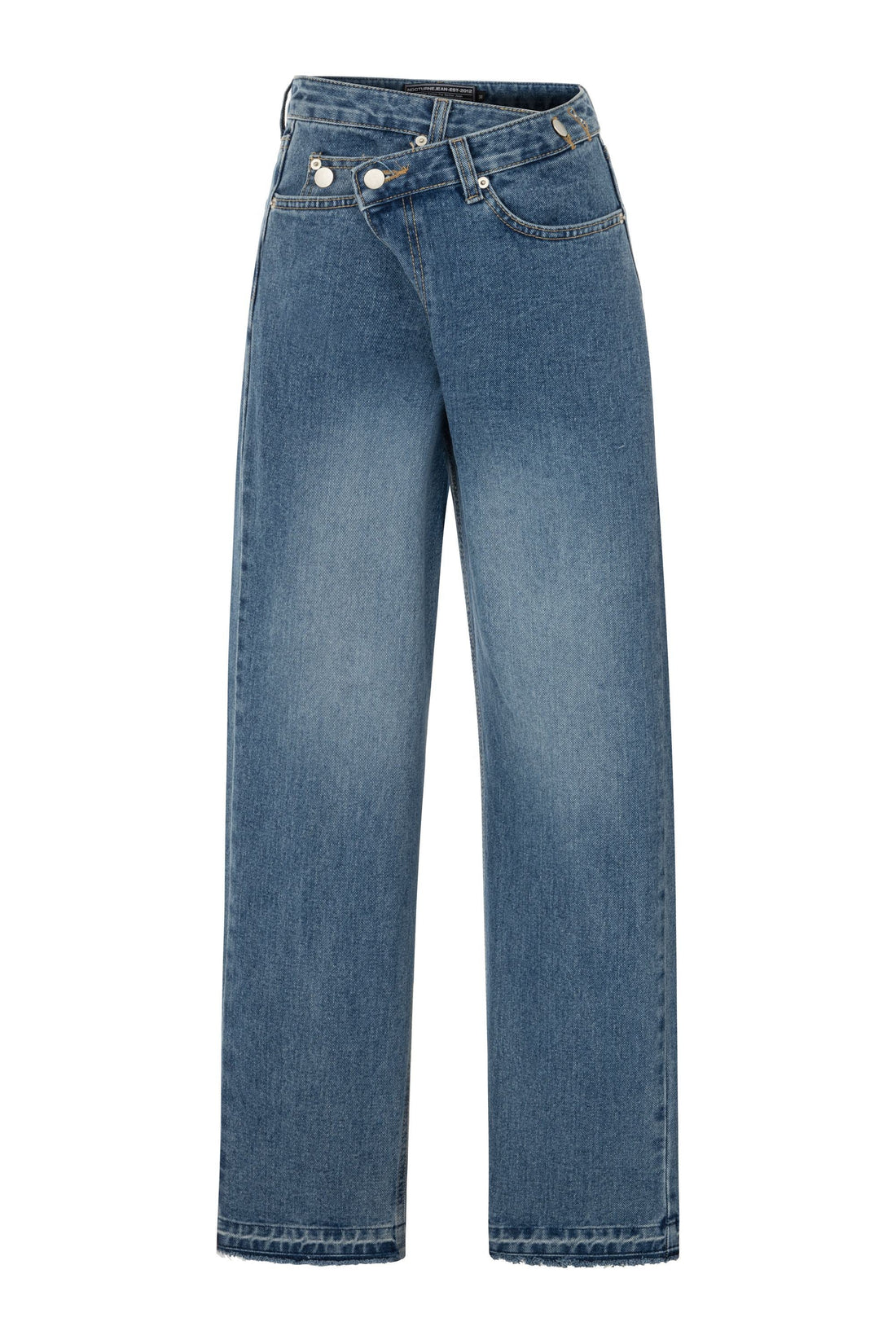 Jeans with Asymmetric Closure (Final Sale)